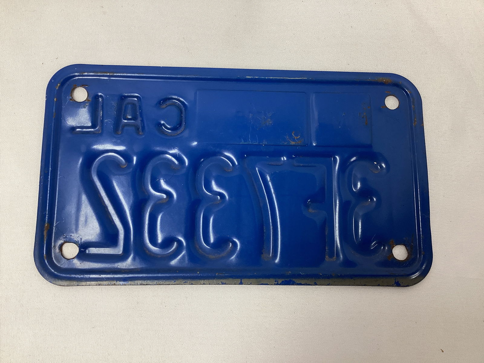 California Motorcycle License Plate - 2