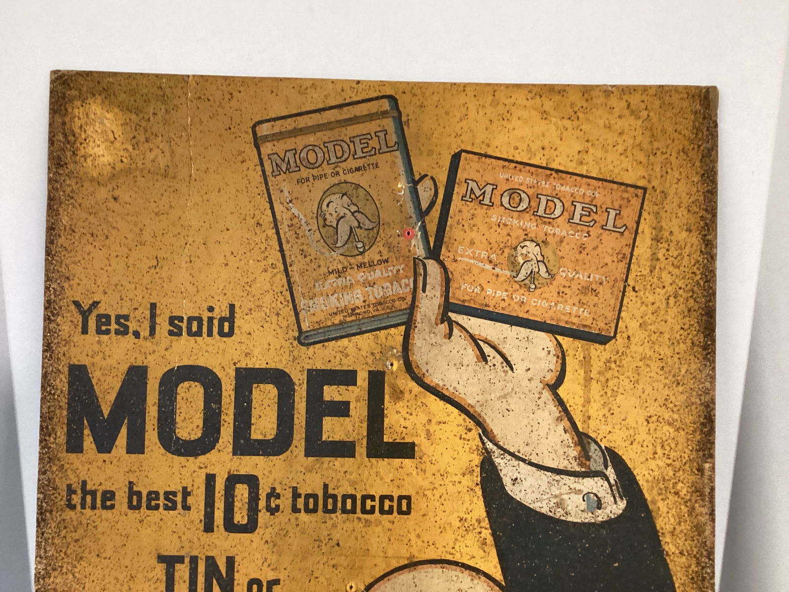 Model Tobacco Cardboard Advertising Sign - 2
