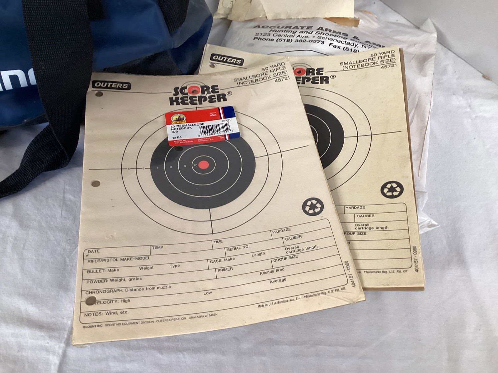 Paper Shooting Targets and Sandbags - 2