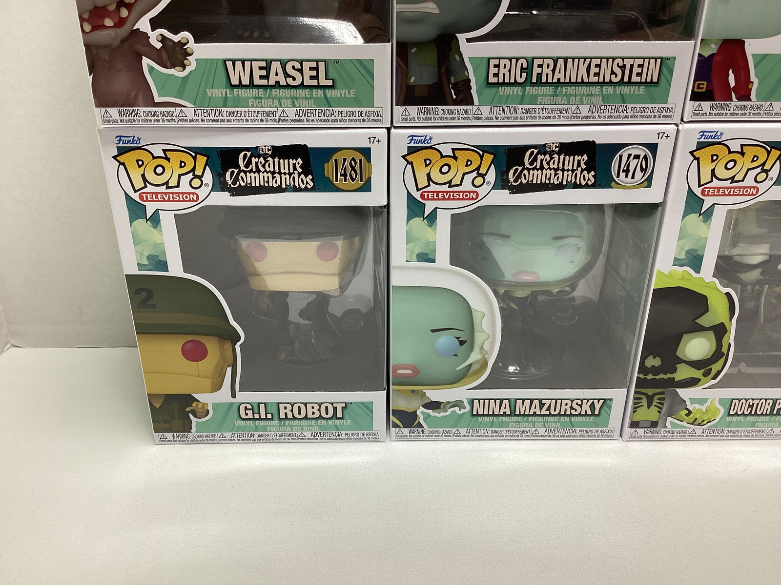 Six DC Creature Commandos Funko Pops - 3