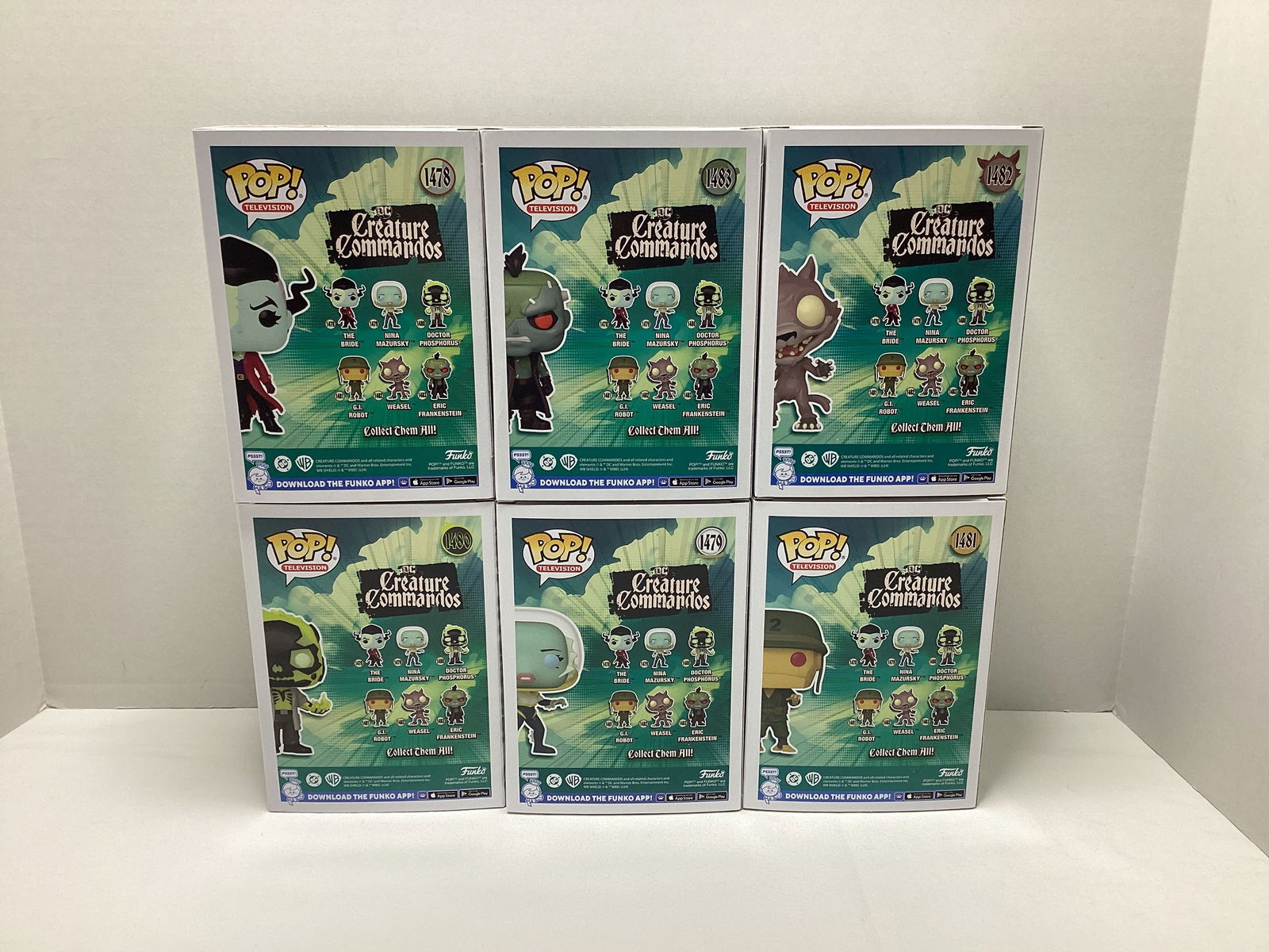 Six DC Creature Commandos Funko Pops - 5