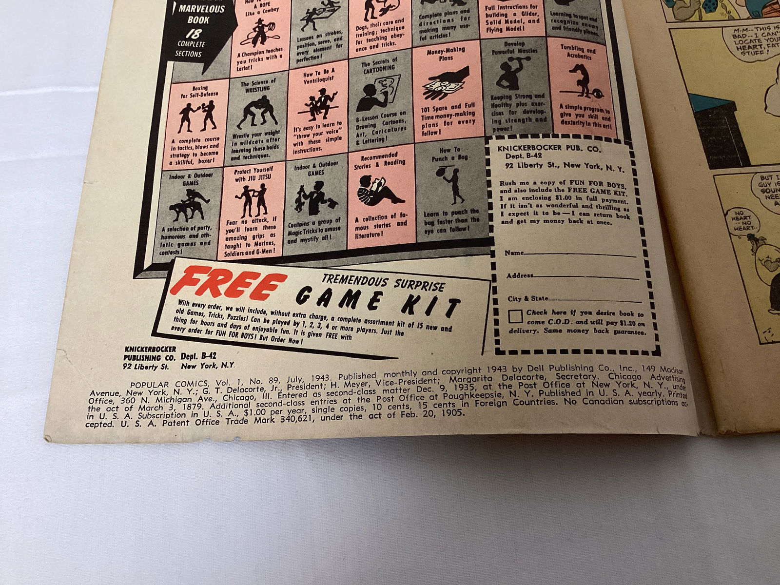 Popular Comics 89 Dell Comic Book - 7