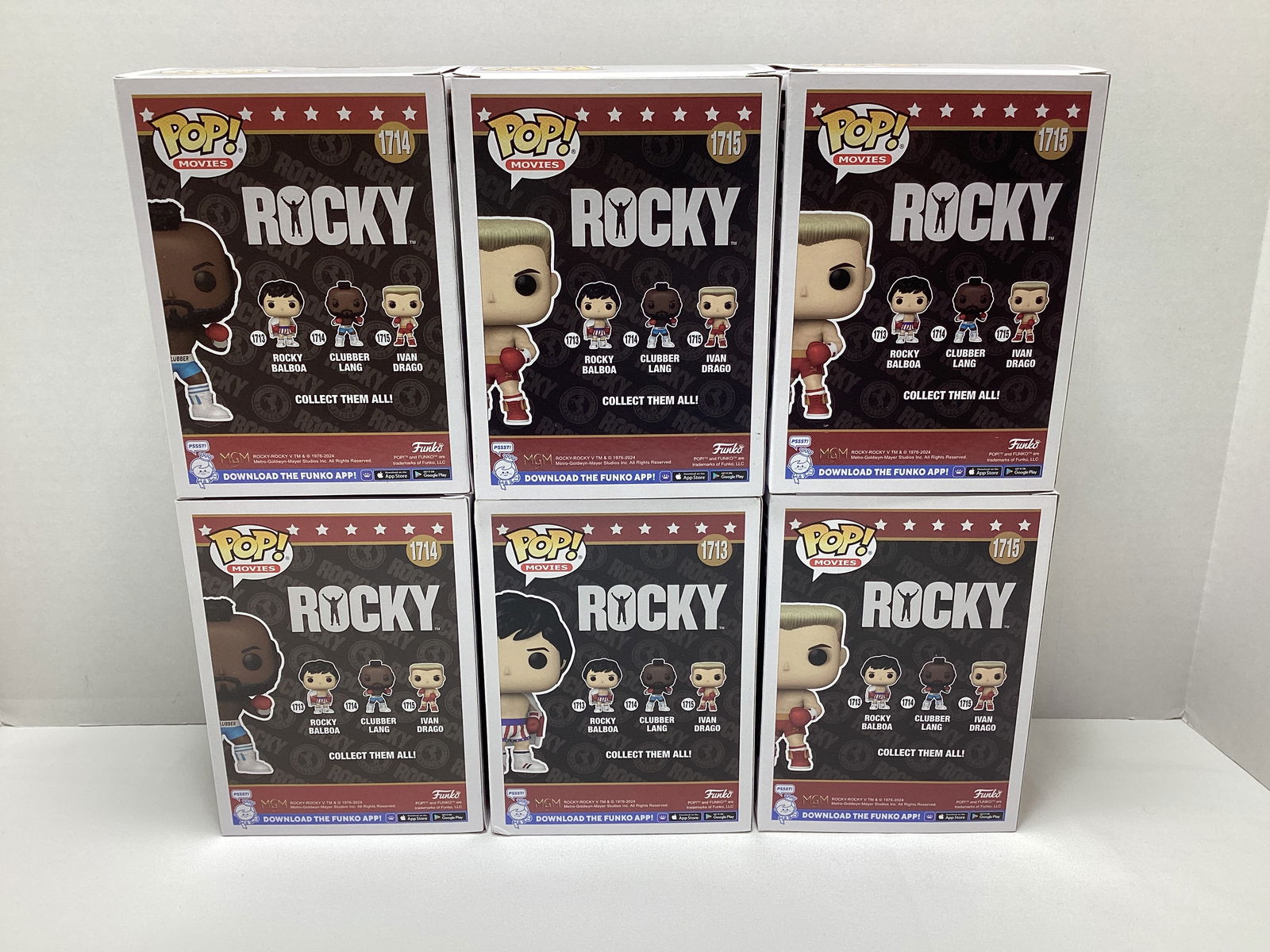 Six Rocky Funko Pops - 5