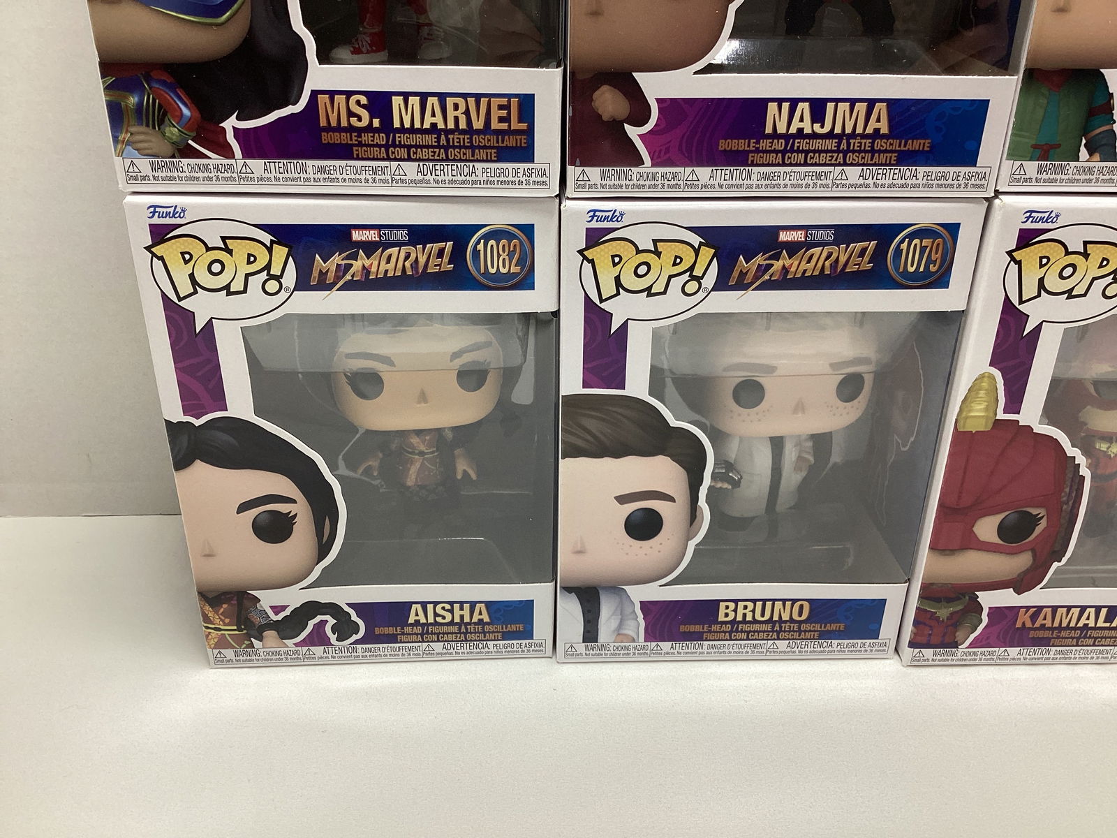 Six Ms. Marvel Funko Pops - 3