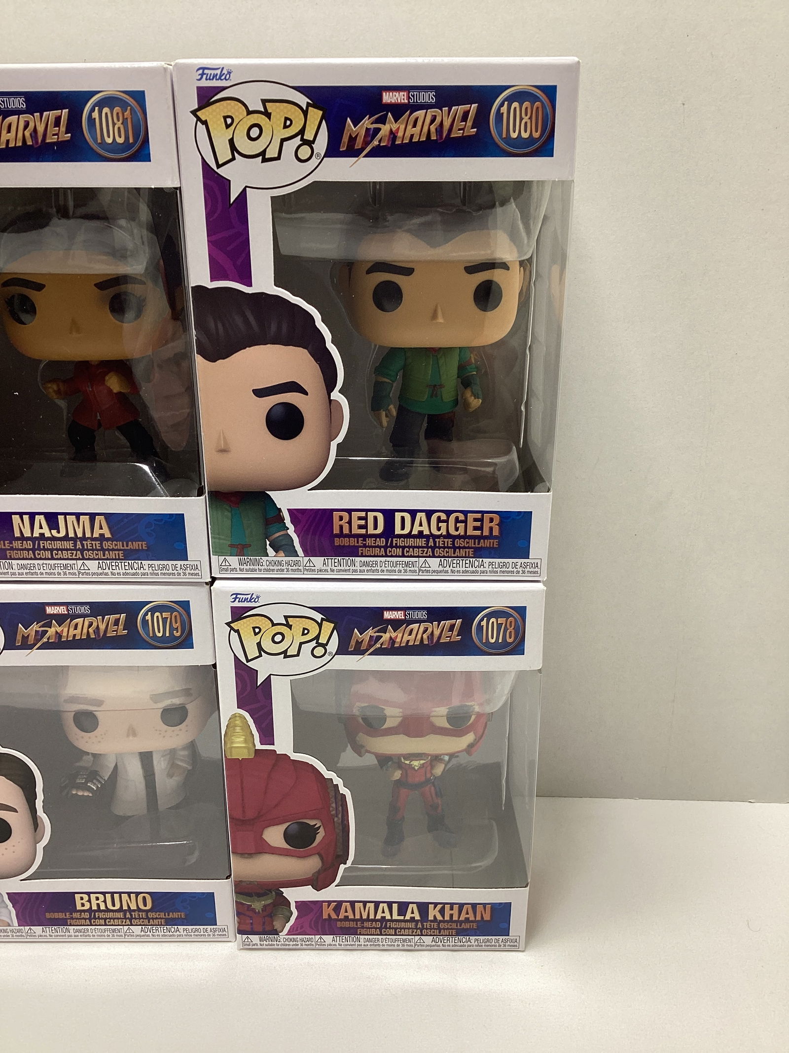 Six Ms. Marvel Funko Pops - 4
