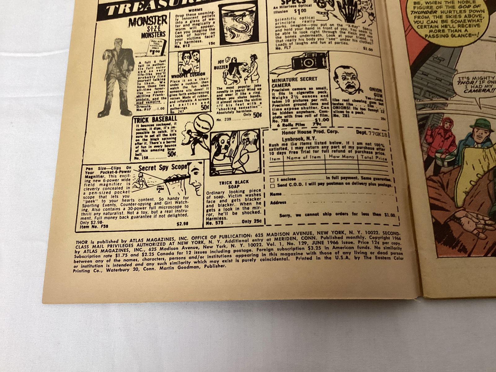 The Mighty Thor 129 Marvel Comic Book - 7