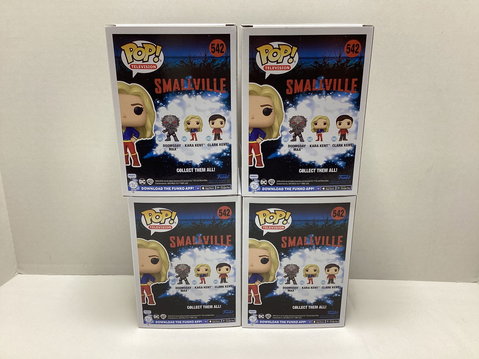Four DC Smallville Kara Kent Funko Pops - 4