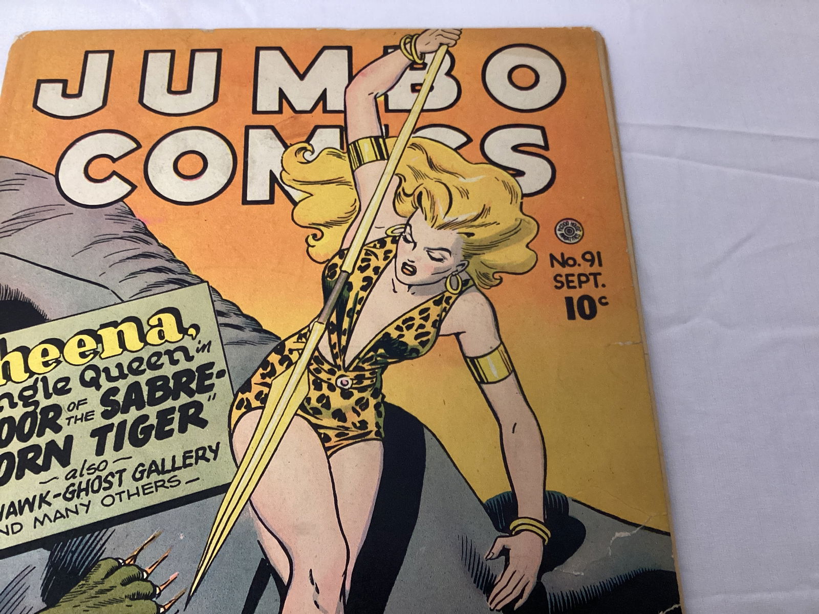 Jumbo Comics 91 Fiction House Comic Book - 3