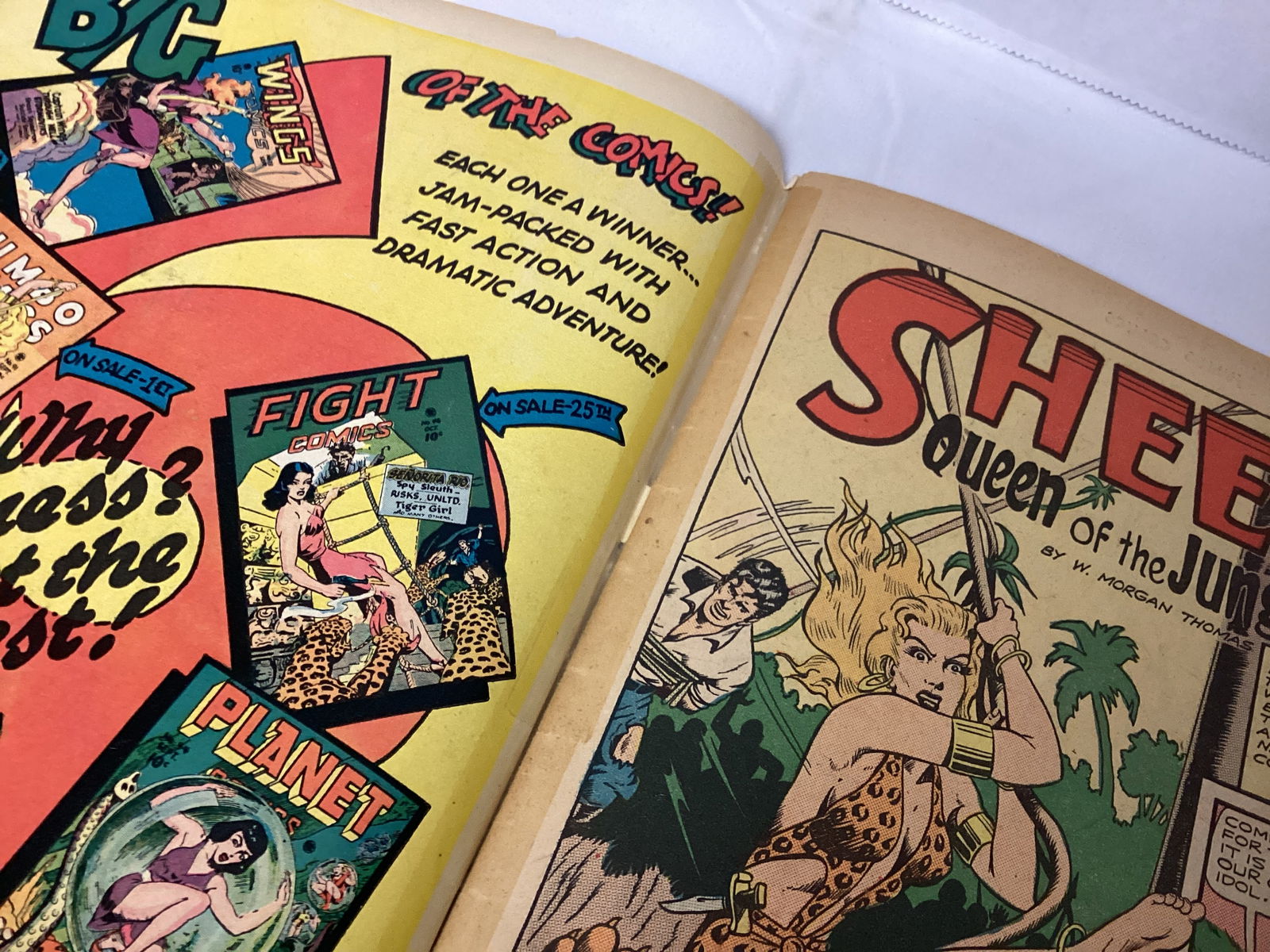 Jumbo Comics 91 Fiction House Comic Book - 7