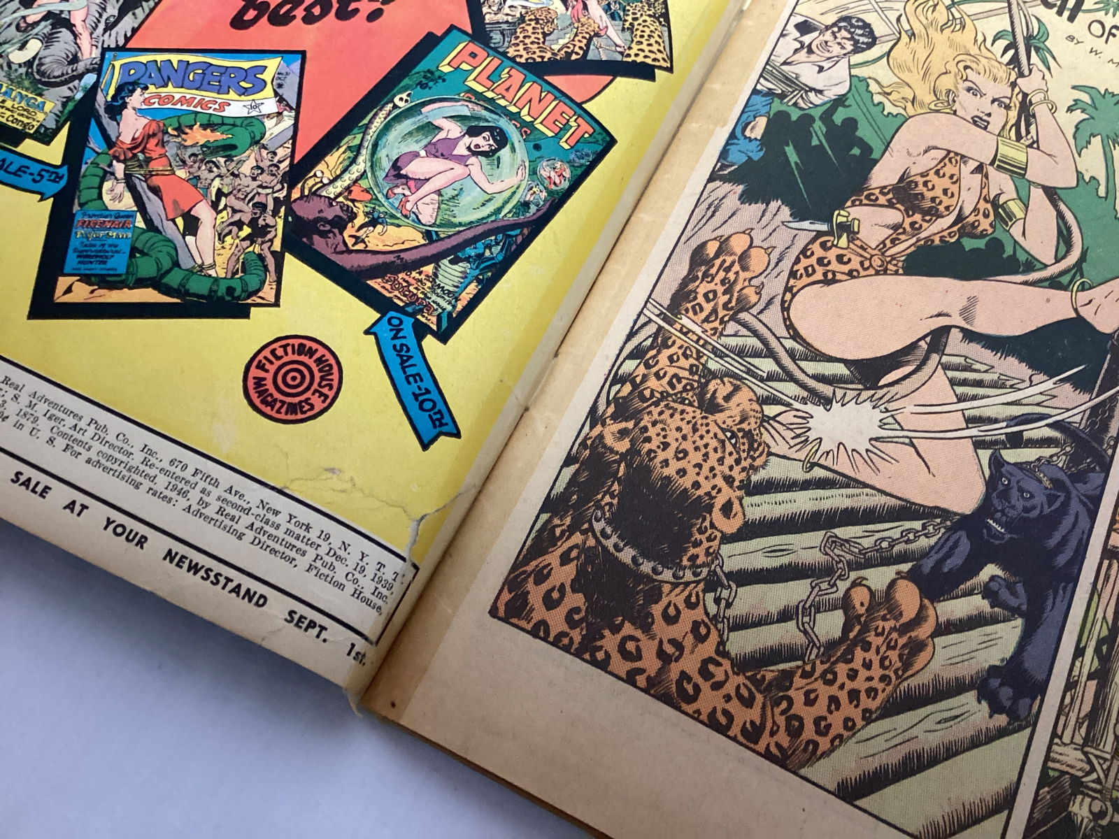 Jumbo Comics 91 Fiction House Comic Book - 8