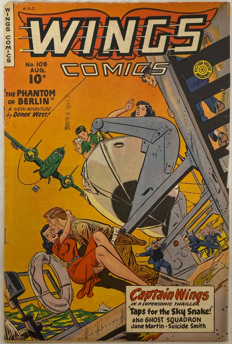 Wings Comics 108 Fiction House Comic Book (1 of 8)