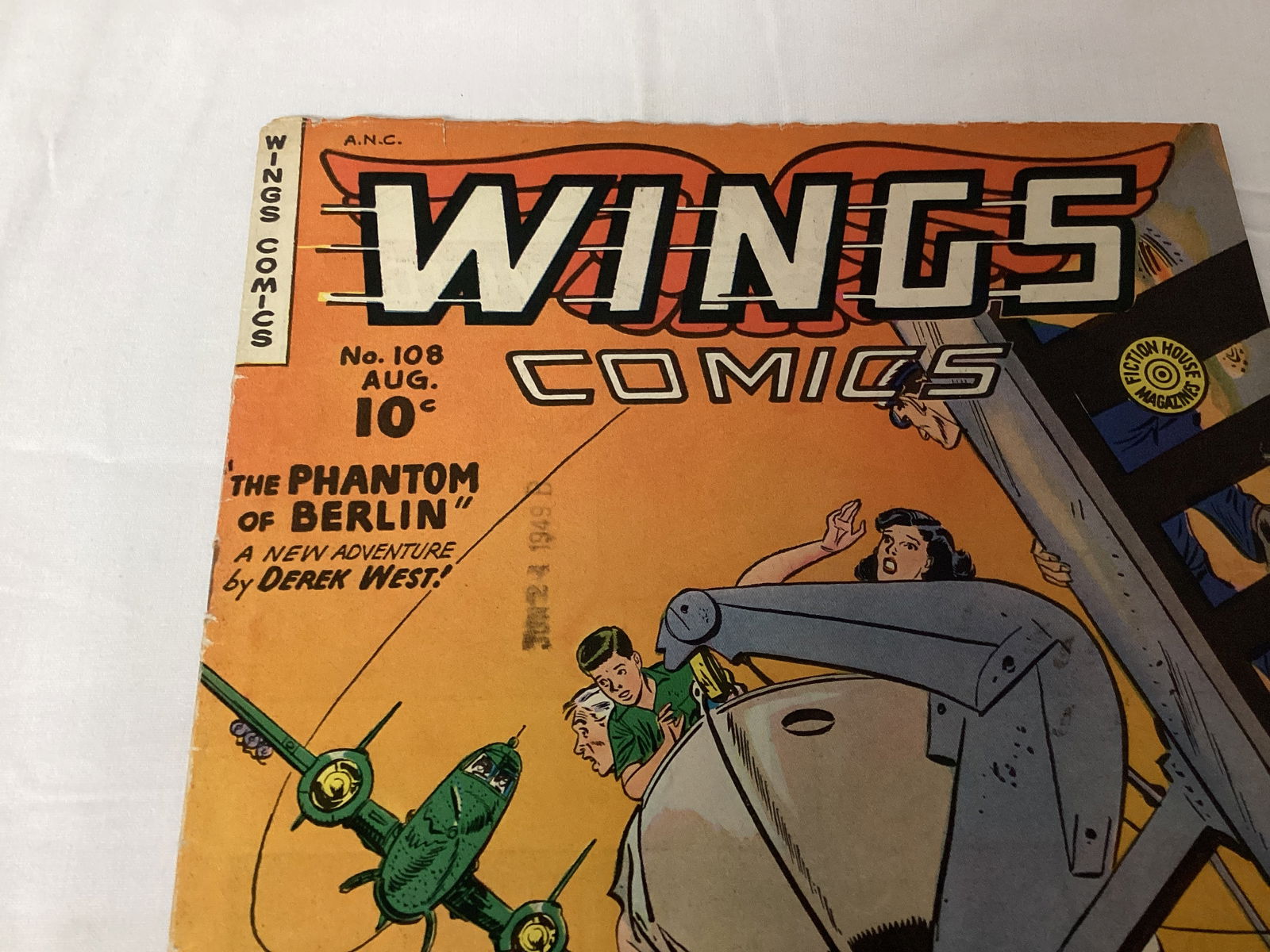 Wings Comics 108 Fiction House Comic Book - 2