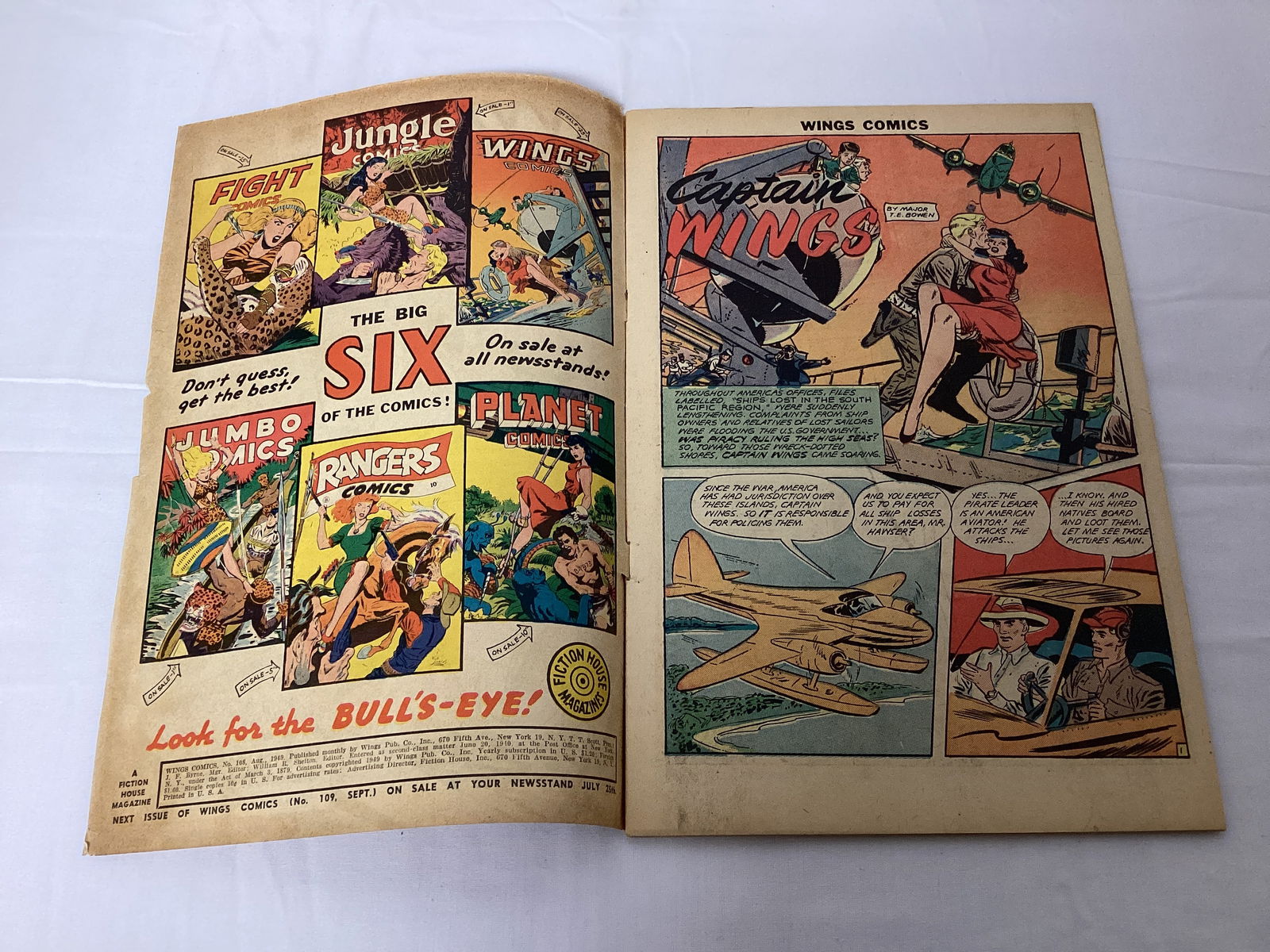 Wings Comics 108 Fiction House Comic Book - 6