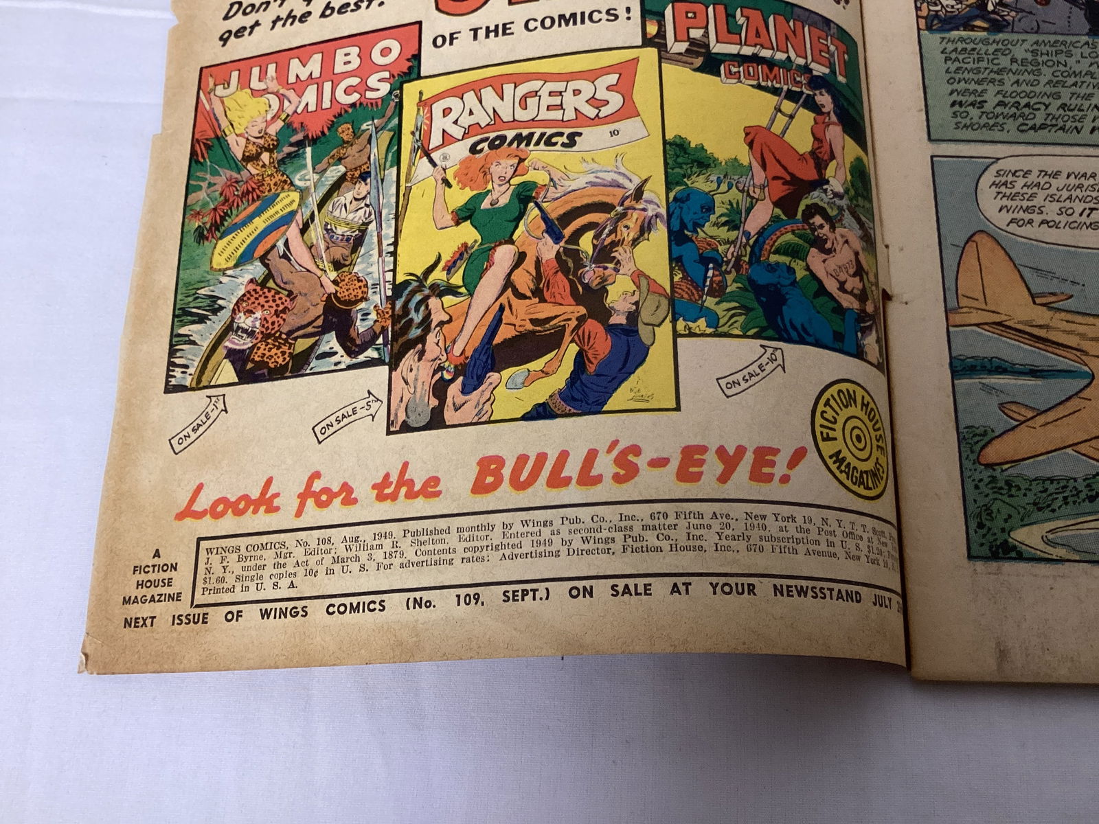 Wings Comics 108 Fiction House Comic Book - 7