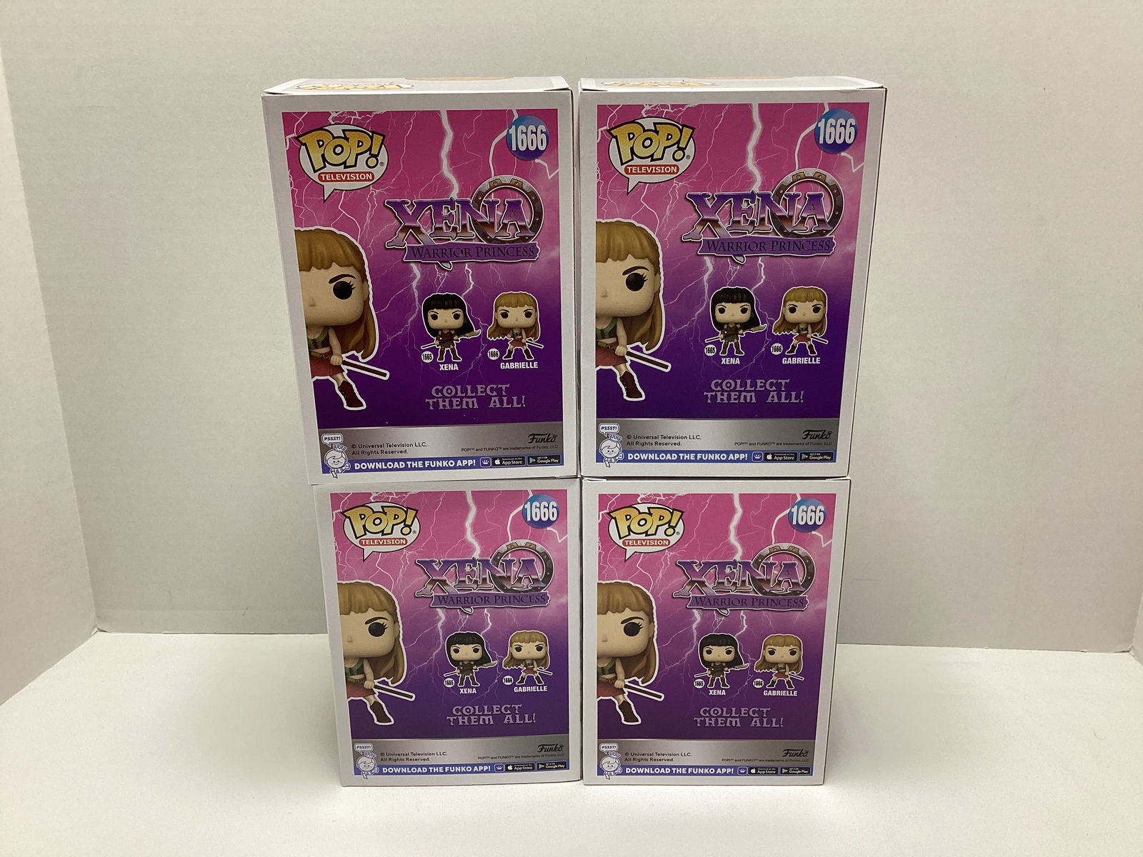 Four Xena Warrior Princess Gabrielle Funko Pops - 4