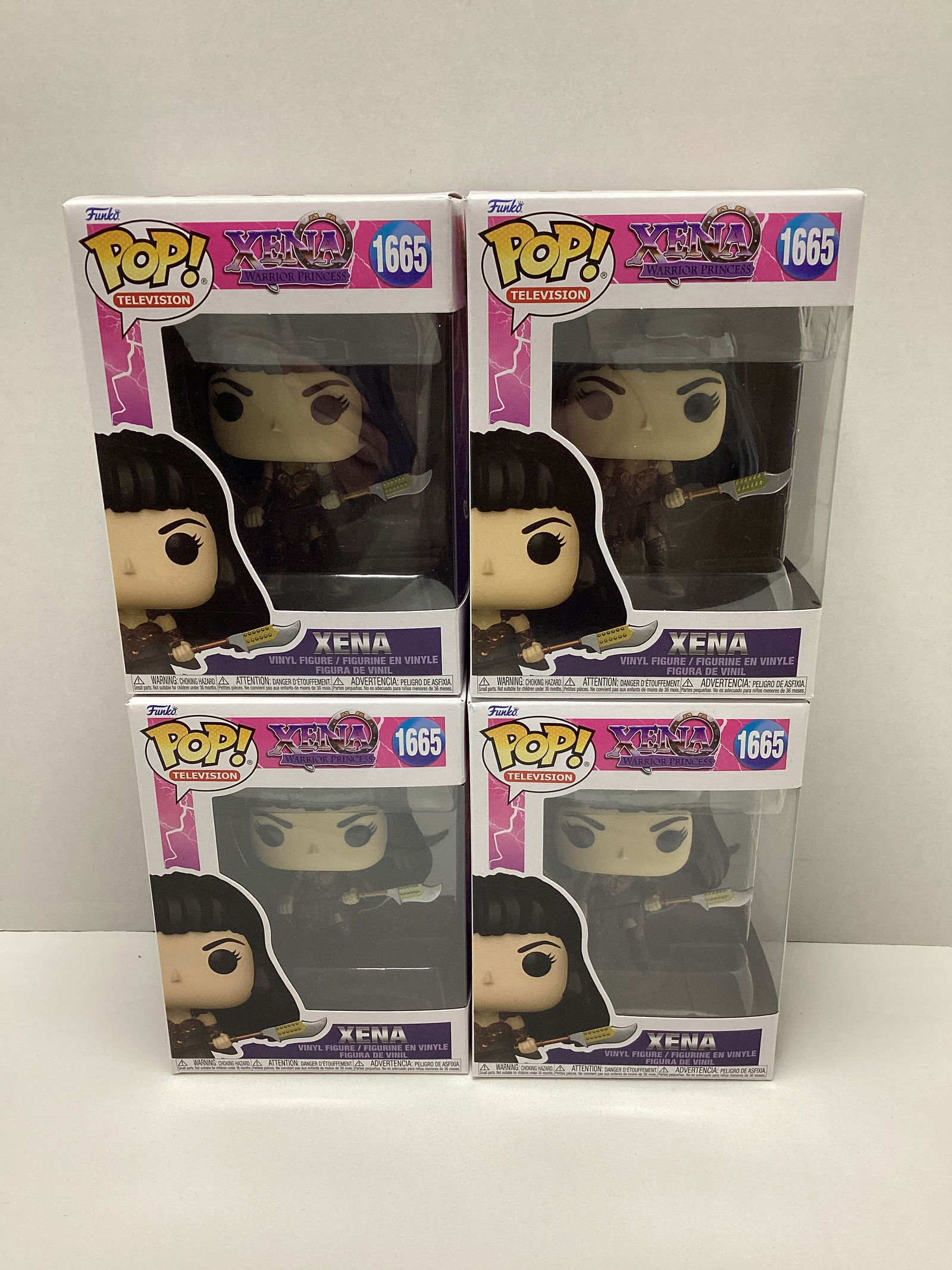 Four Xena Warrior Princess Funko Pops: . 