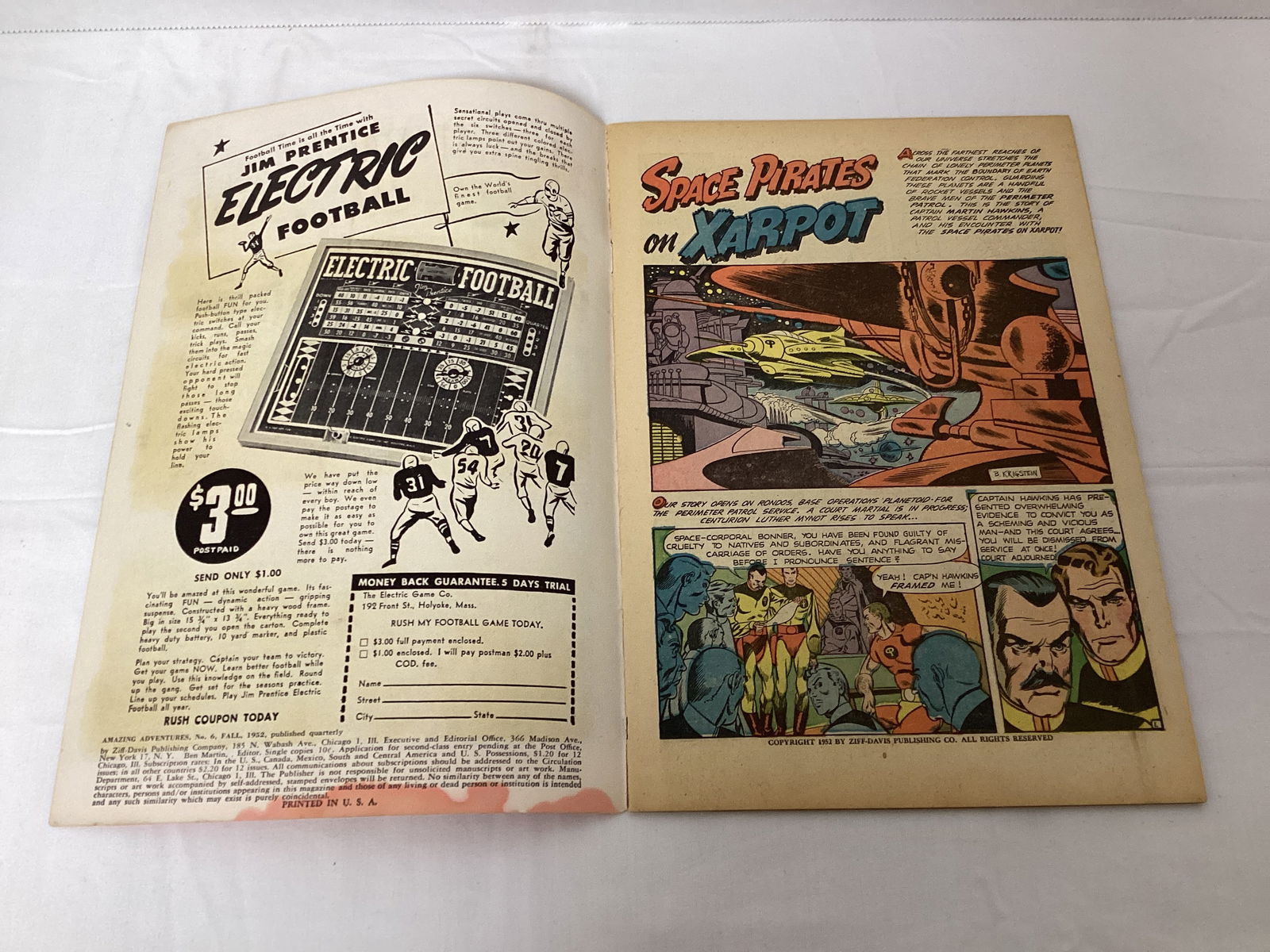 Amazing Adventures 6 Ziff-Davis Comic Book - 6