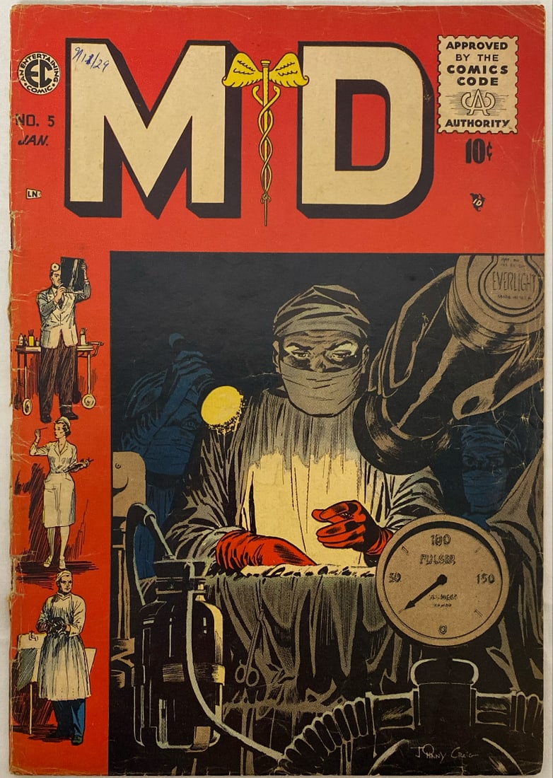 M.D. Comics 5 EC Comic Book: 1956, Please preview and see all photos for condition