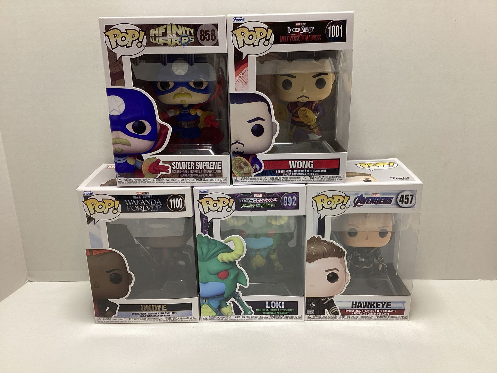 Five Marvel Funko Pops (1 of 5)