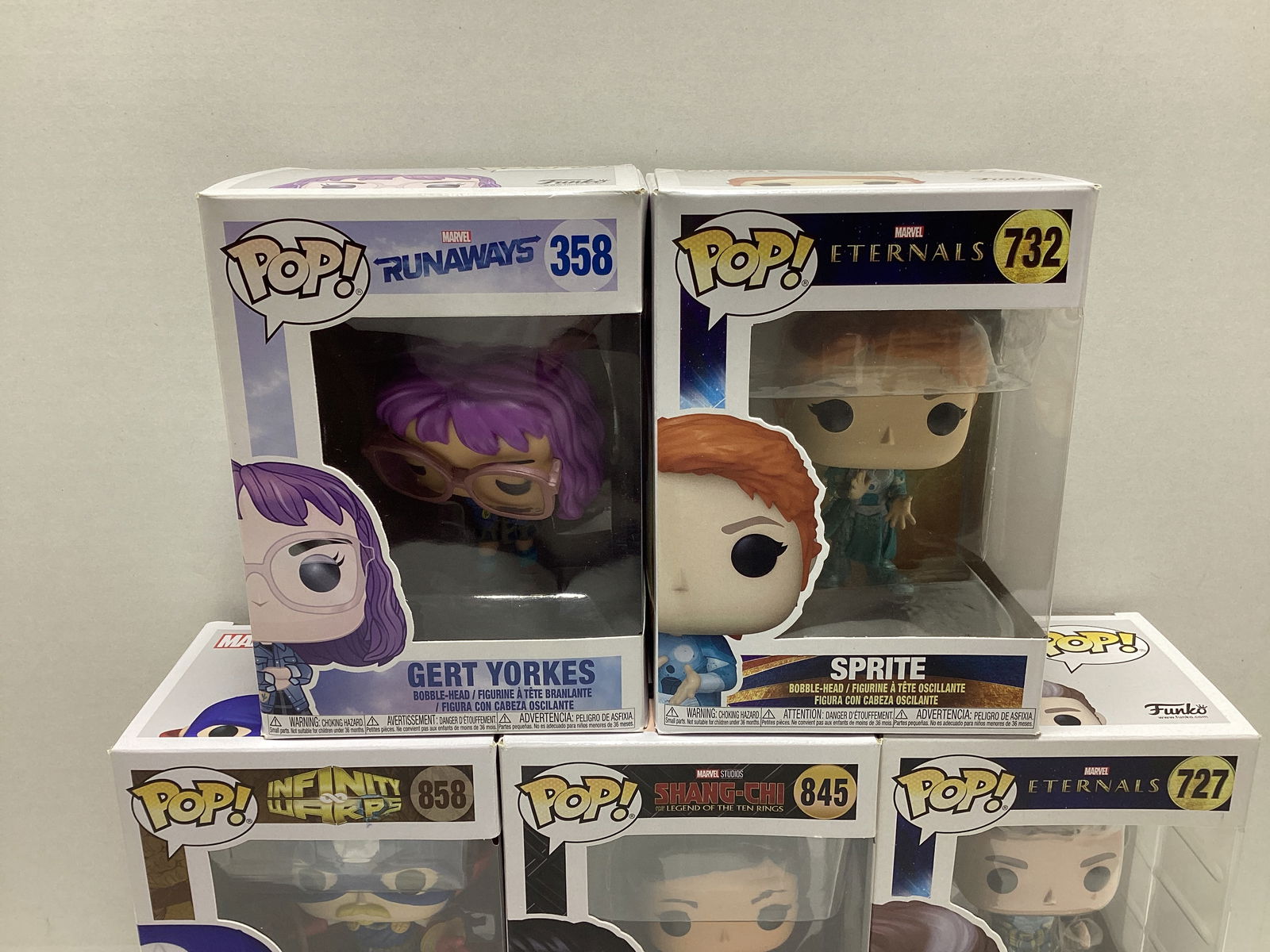 Five Marvel Funko Pops - 2