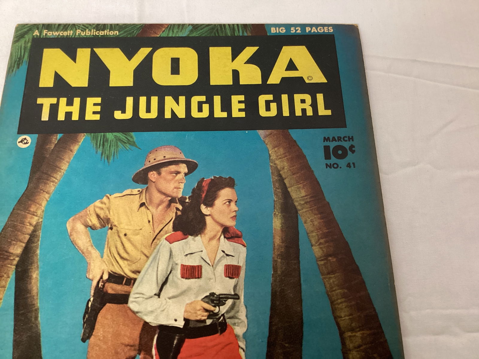Nyoka the Jungle Girl 41 Fawcett Comic Book - 3