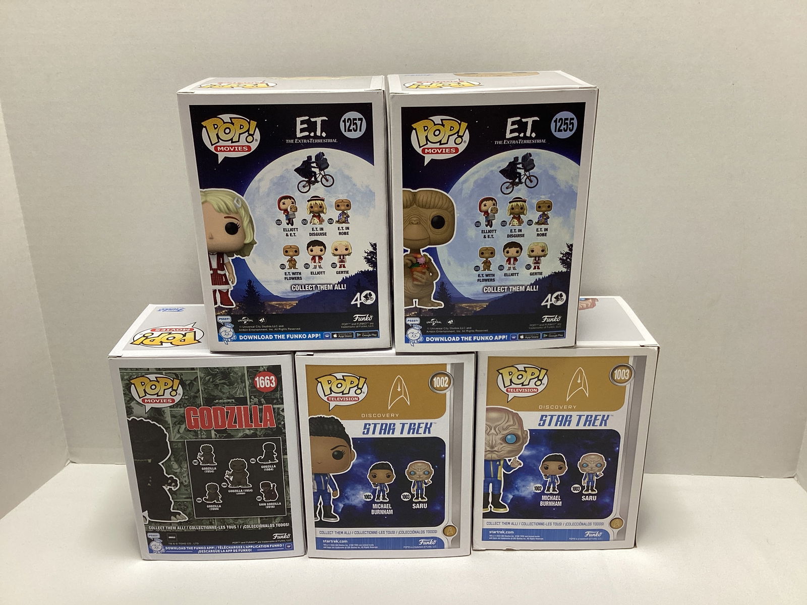 ET, Star Trek, and Godzilla Funko Pops - 5