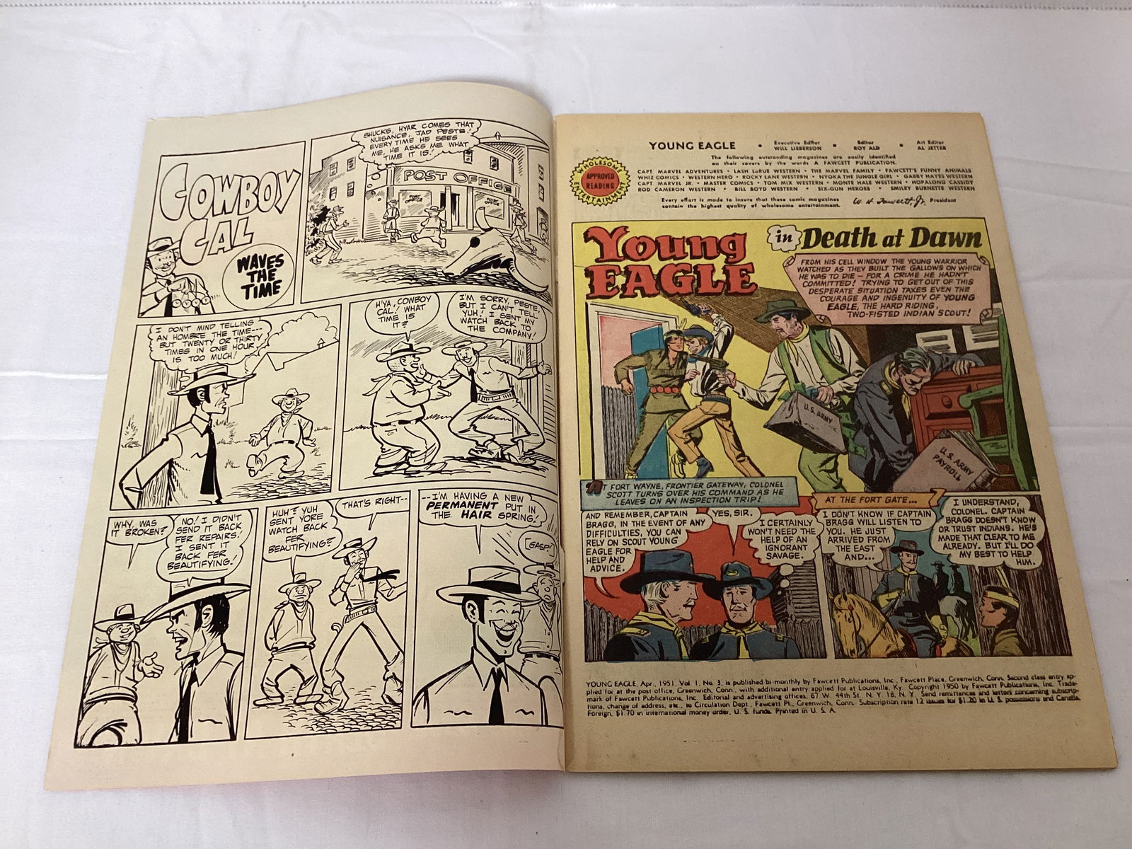 Young Eagle 3 Fawcett Comic Book - 6