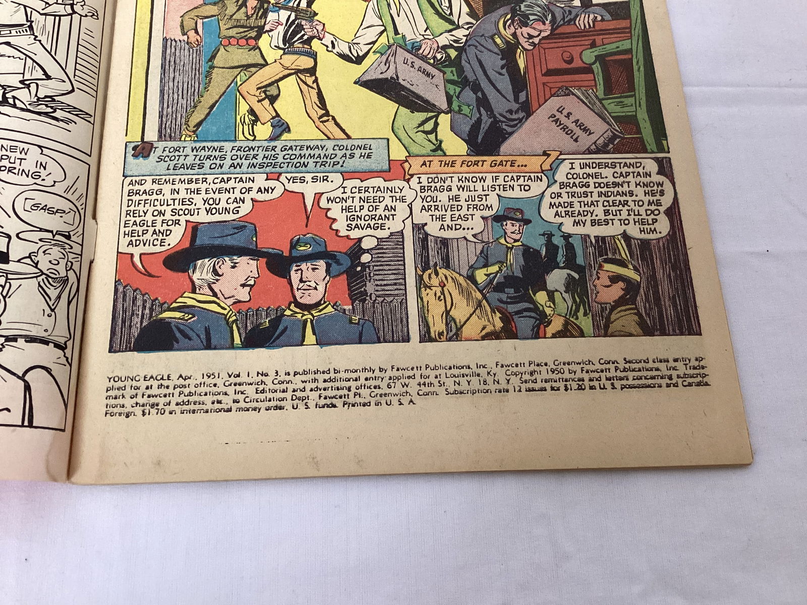 Young Eagle 3 Fawcett Comic Book - 7