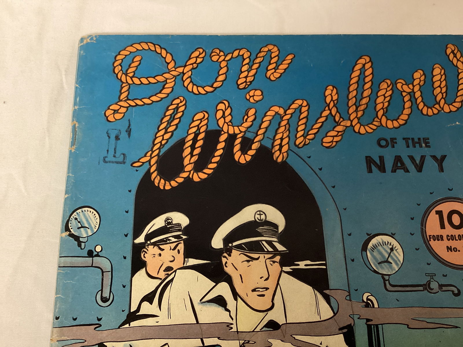 Four Color Comics 22 Starring Don Winslow of the Navy Dell Comic Book - 2