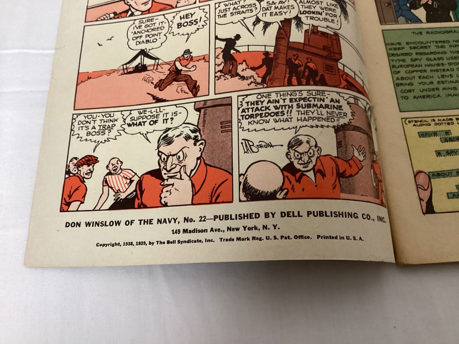 Four Color Comics 22 Starring Don Winslow of the Navy Dell Comic Book - 7