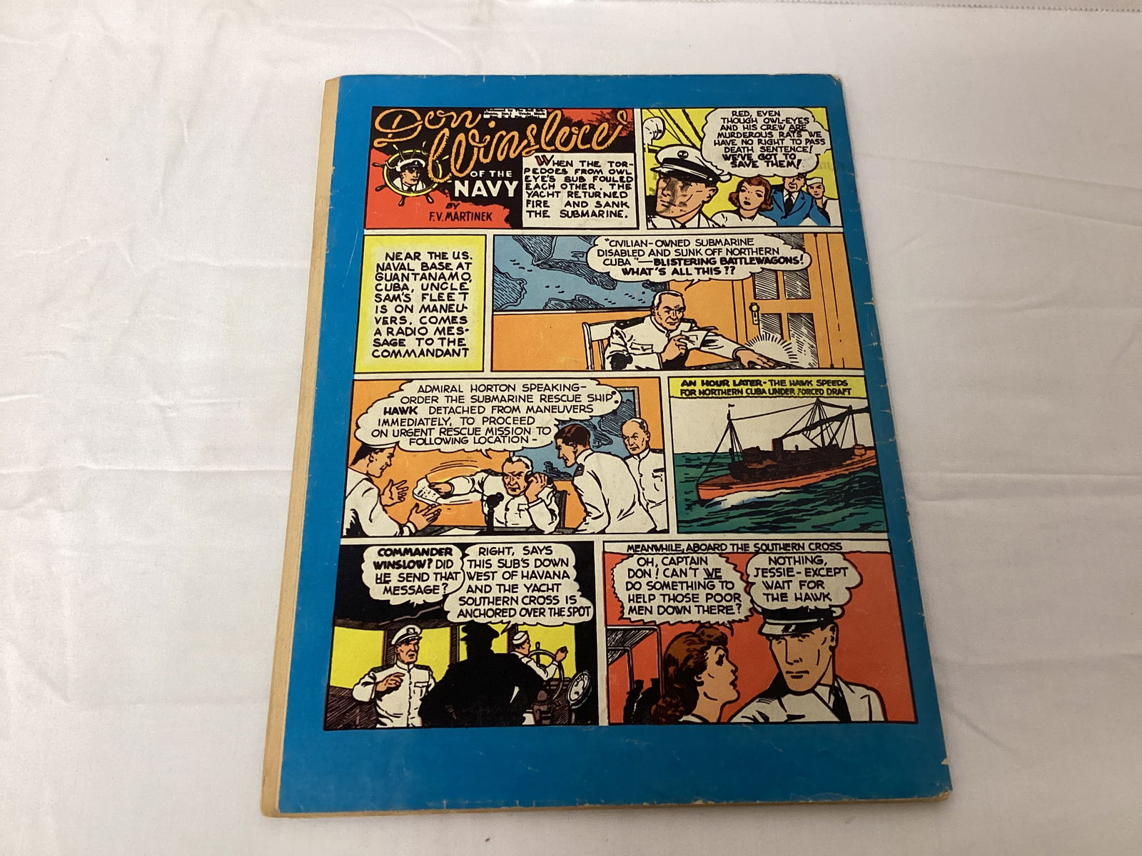 Four Color Comics 22 Starring Don Winslow of the Navy Dell Comic Book - 8