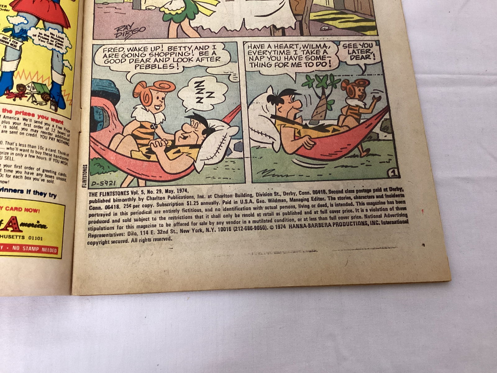 The Flintstones and Pebbles 29 Charlton Comic Book - 7