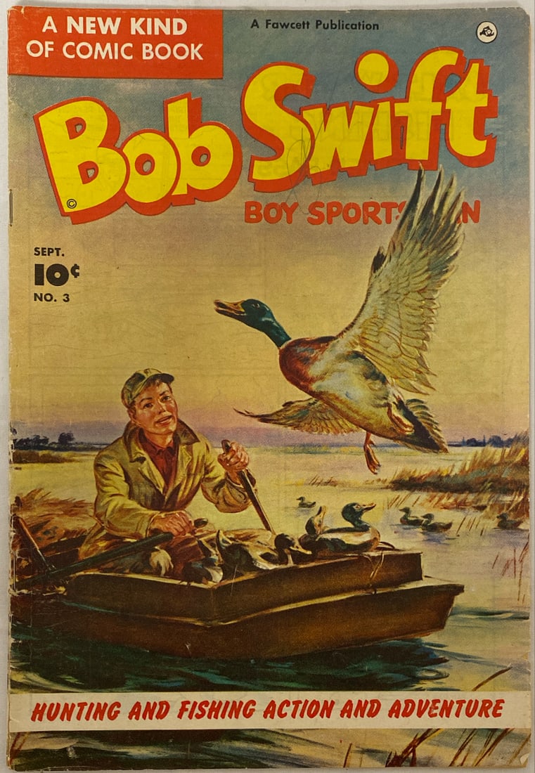 Bob Swift Boy Sportsman 3 Fawcett Comic Book: 1951, Please preview and see all photos for condition 