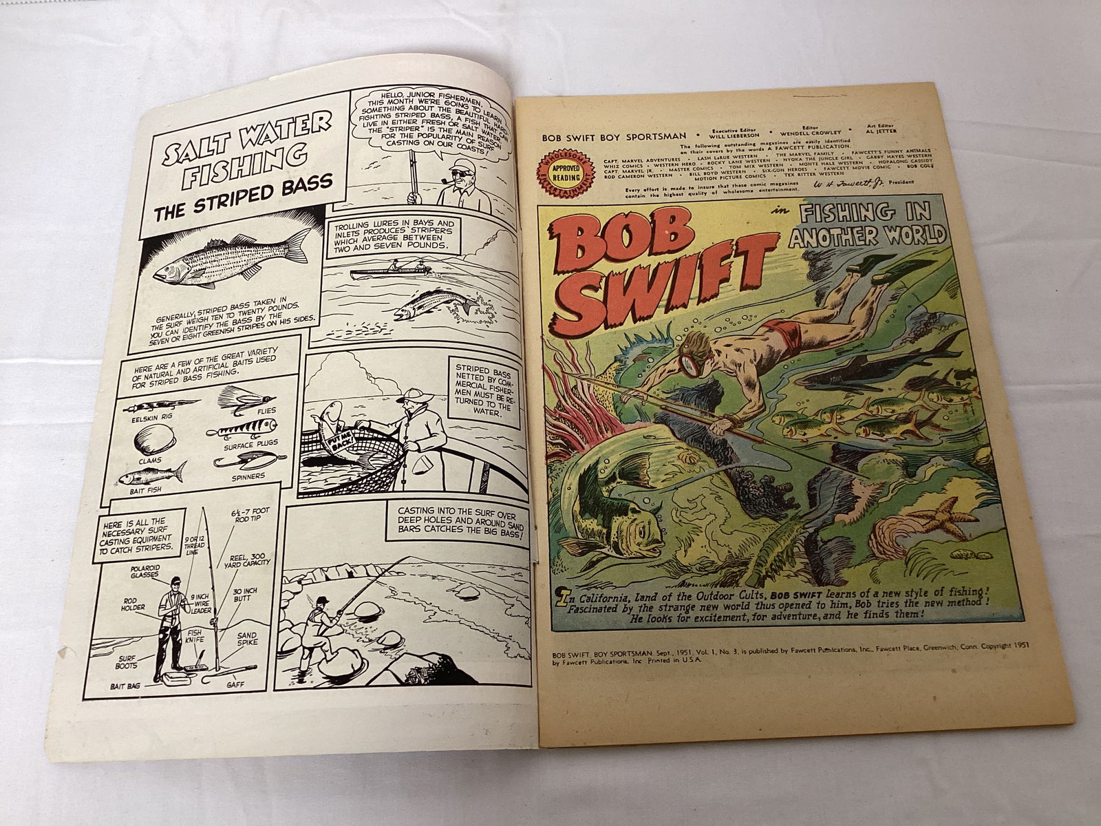 Bob Swift Boy Sportsman 3 Fawcett Comic Book - 6