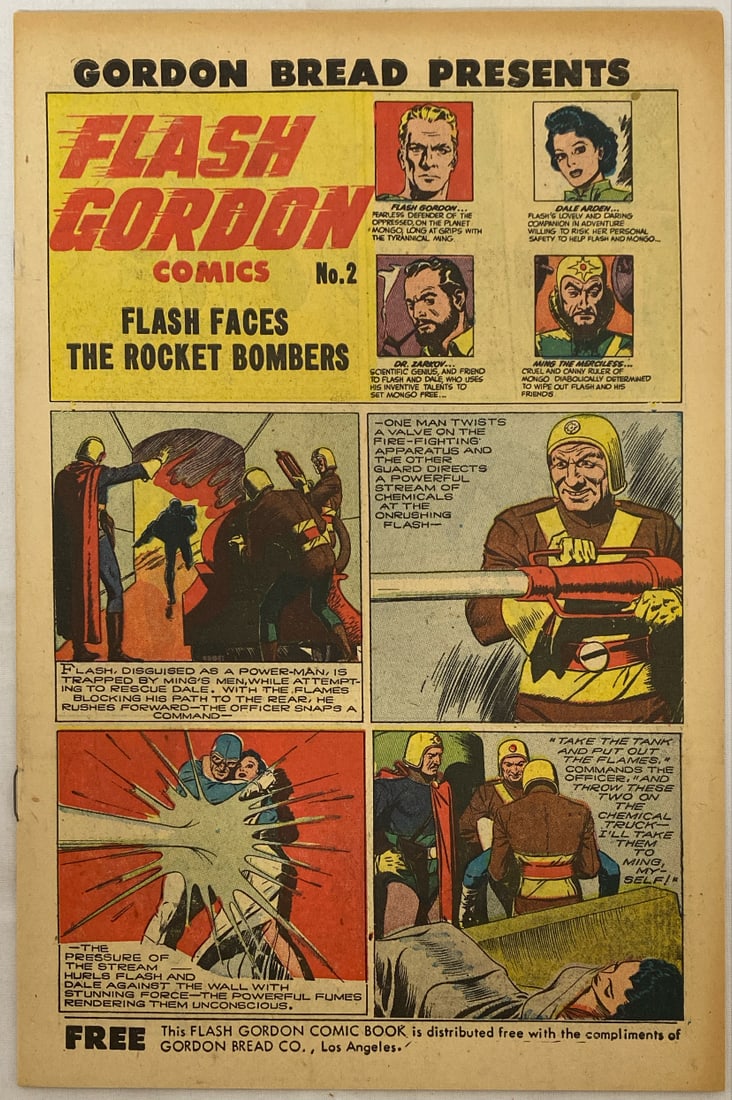 Flash Gordon Comics Gordon Bread 2 Coverless Comic Book (1 of 6)