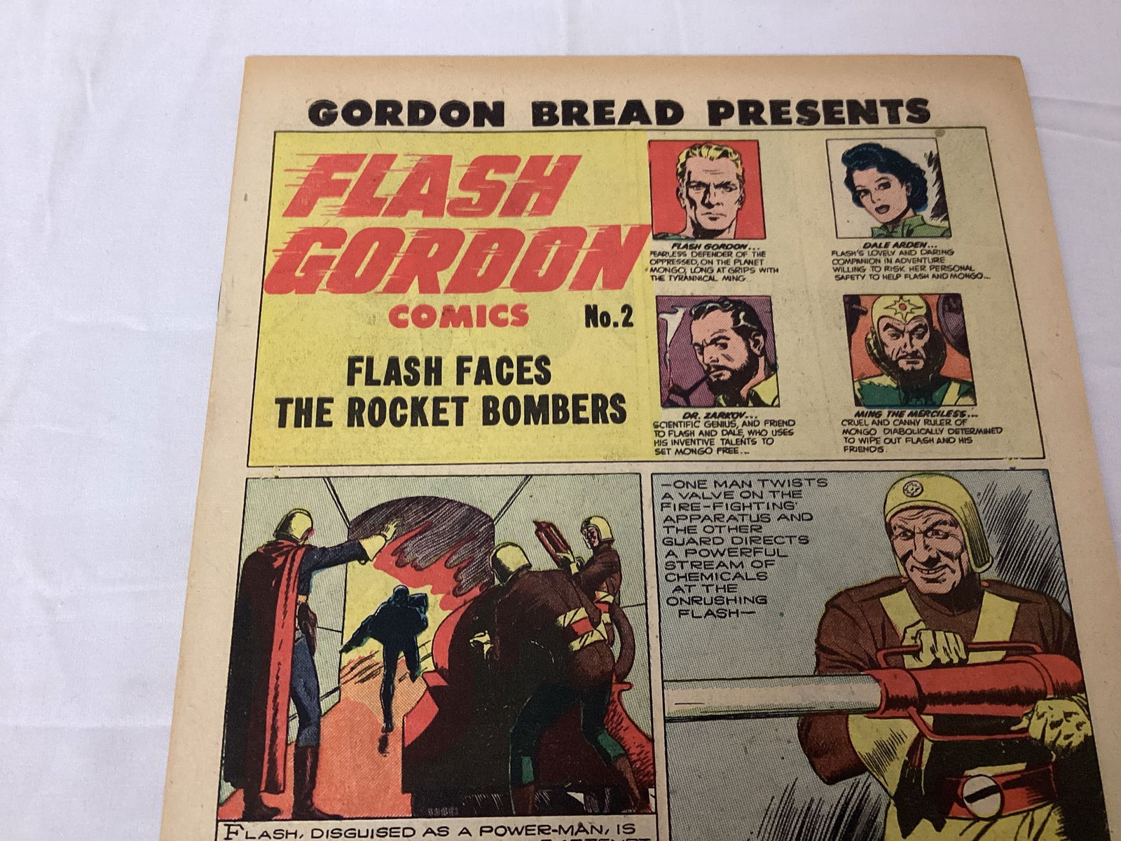 Flash Gordon Comics Gordon Bread 2 Coverless Comic Book - 2