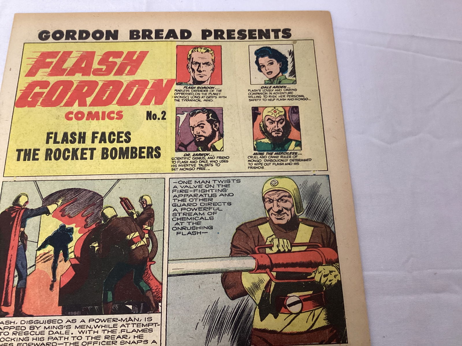 Flash Gordon Comics Gordon Bread 2 Coverless Comic Book - 3
