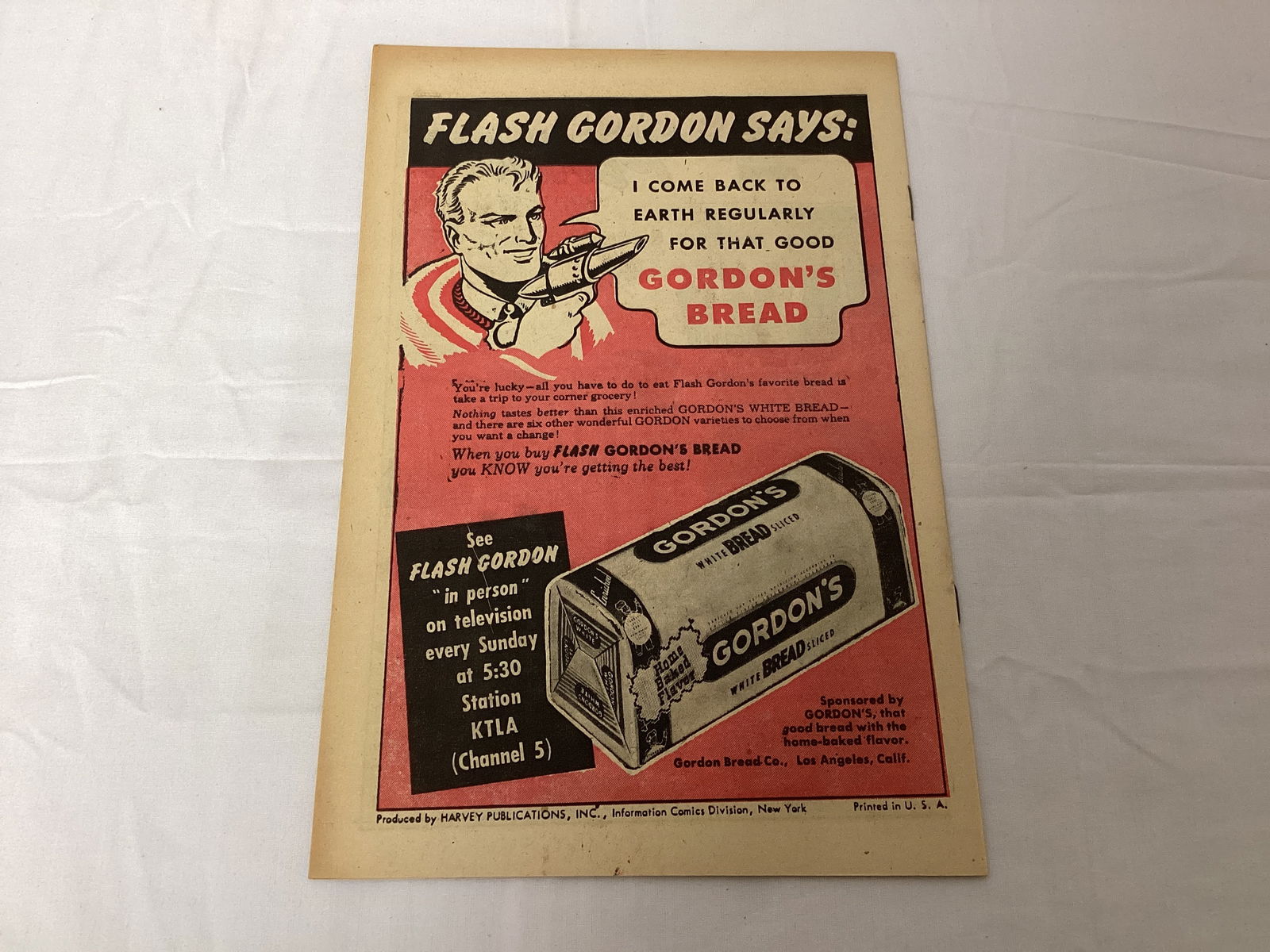Flash Gordon Comics Gordon Bread 2 Coverless Comic Book - 6