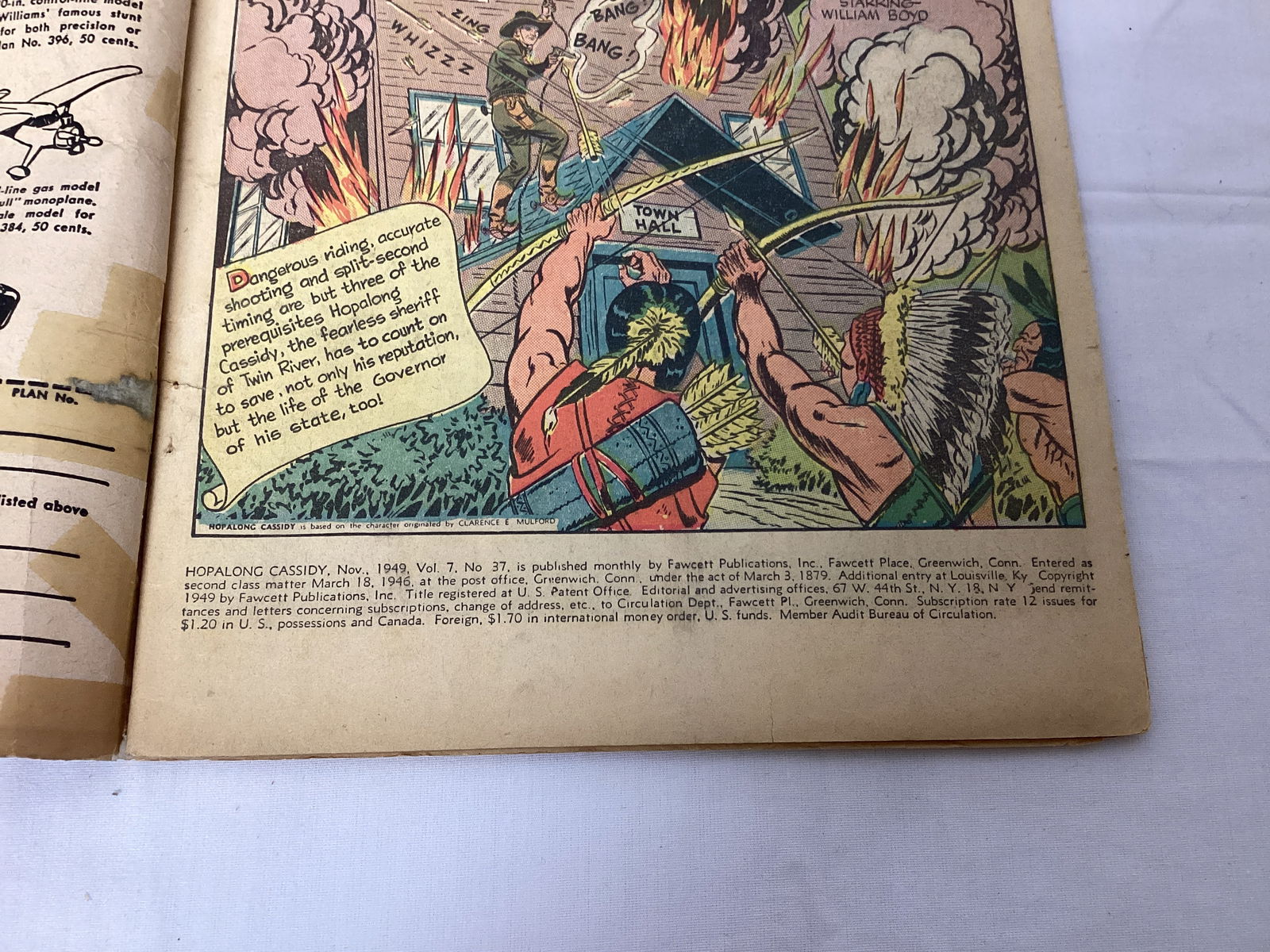 Hopalong Cassidy 37 Fawcett Western Comic Book - 8