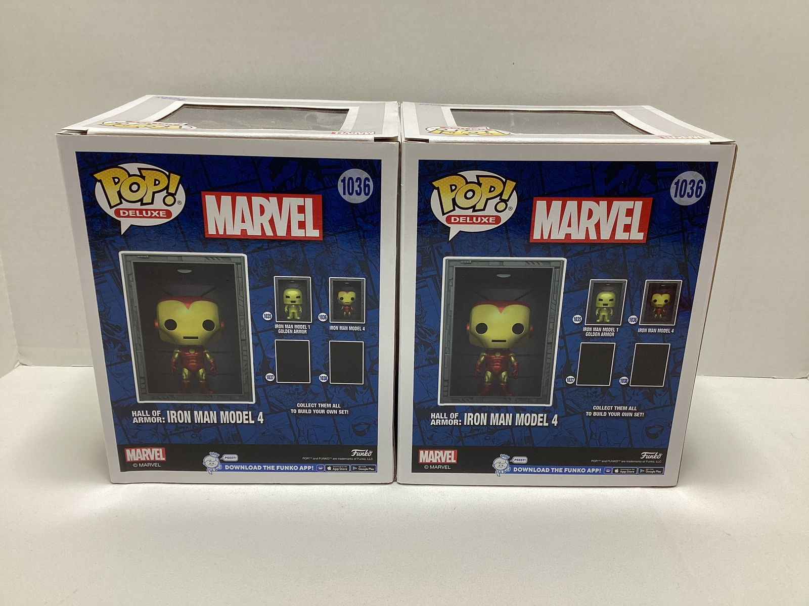 Two Marvel Iron Man Mk. 4 Previews Exclusive Funko Pops - 2