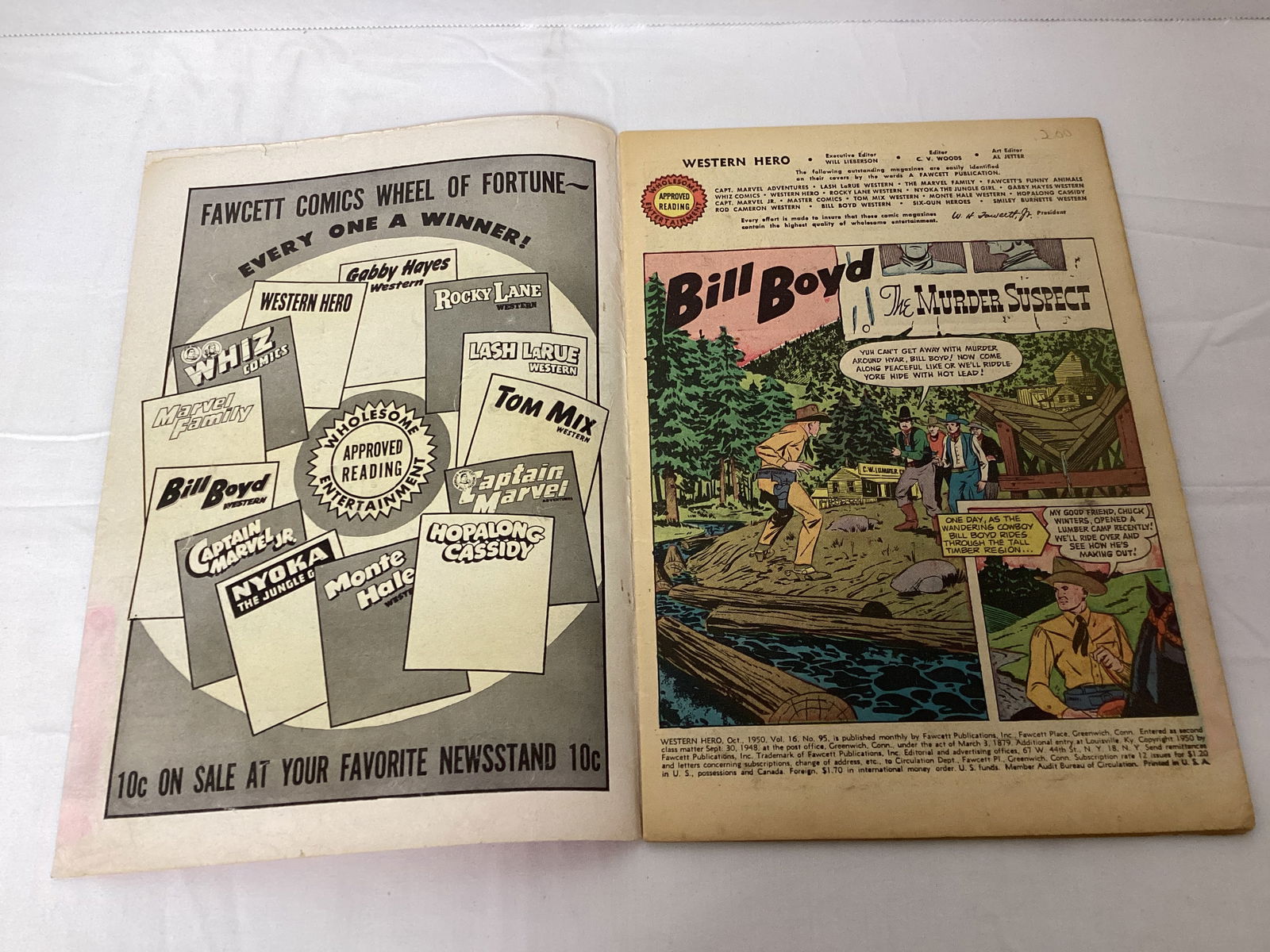 Western Hero 95 Fawcett Comic Book - 6