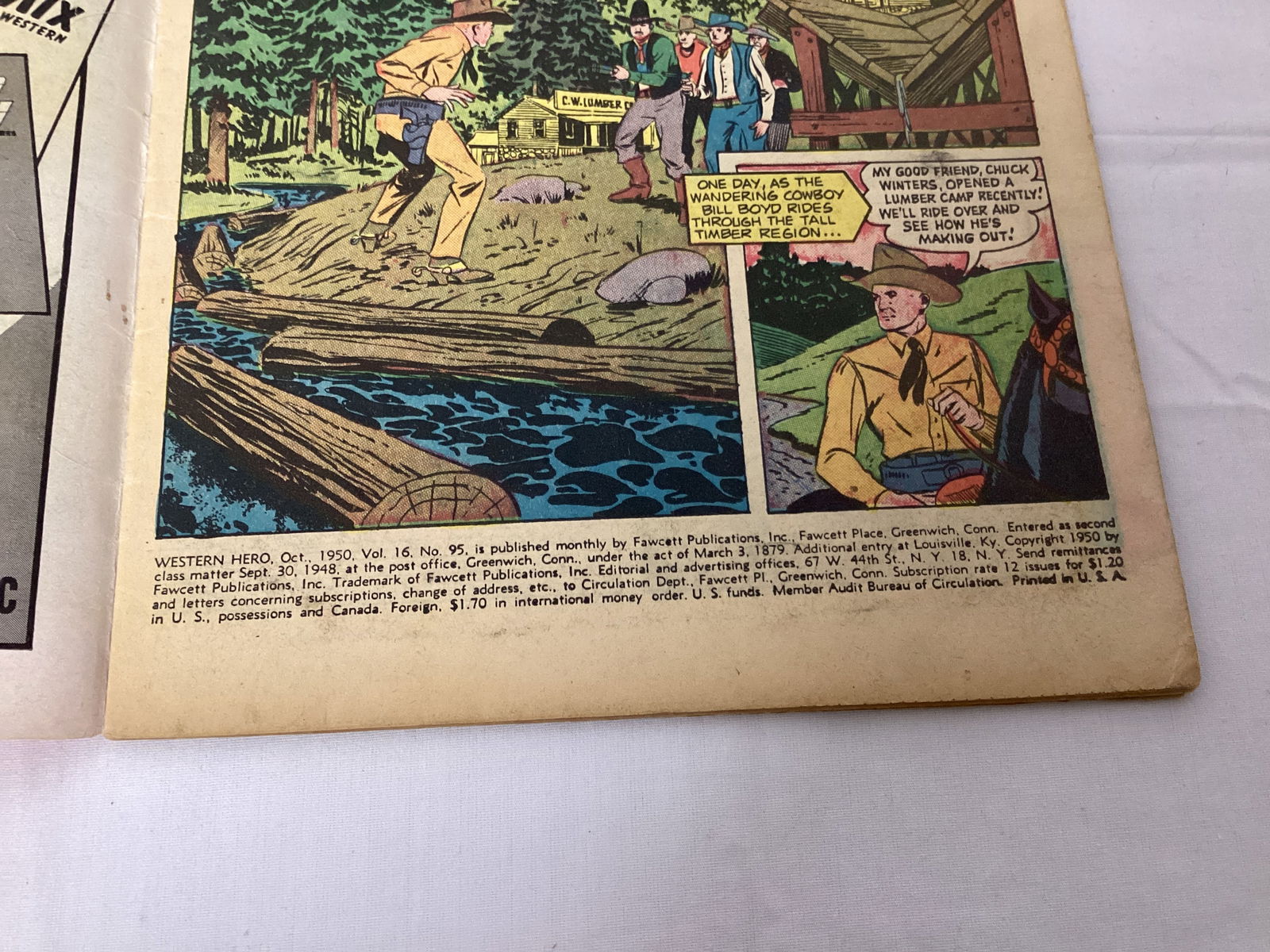 Western Hero 95 Fawcett Comic Book - 7