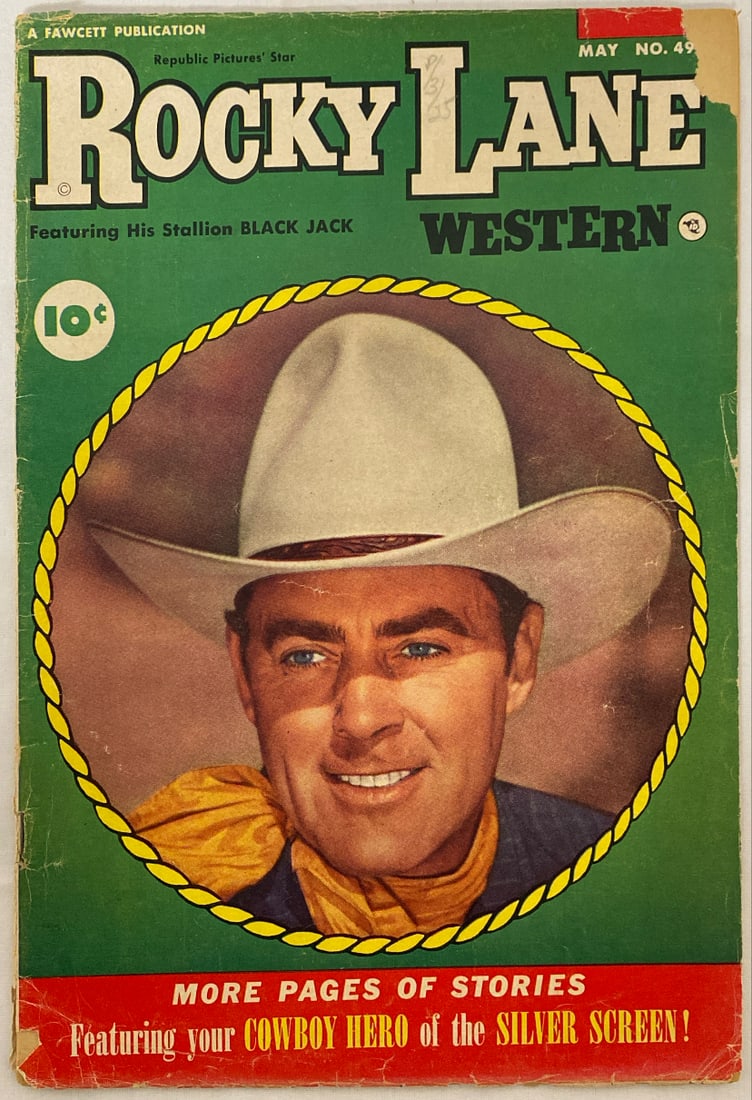 Rocky Lane Western 49 Fawcett Comic Book (1 of 8)