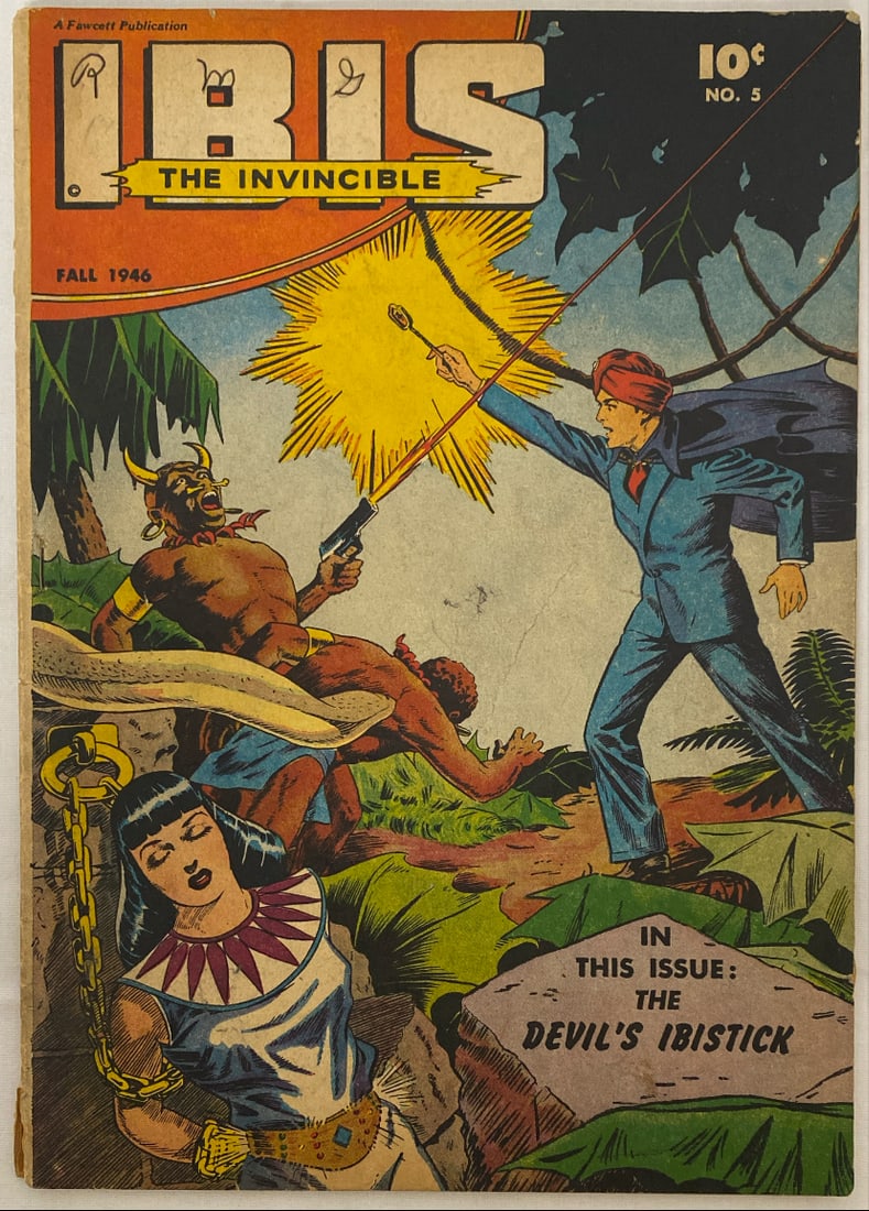 Ibis the Invincible 5 Fawcett Comic Book: 1946, Please preview and see all photos for condition