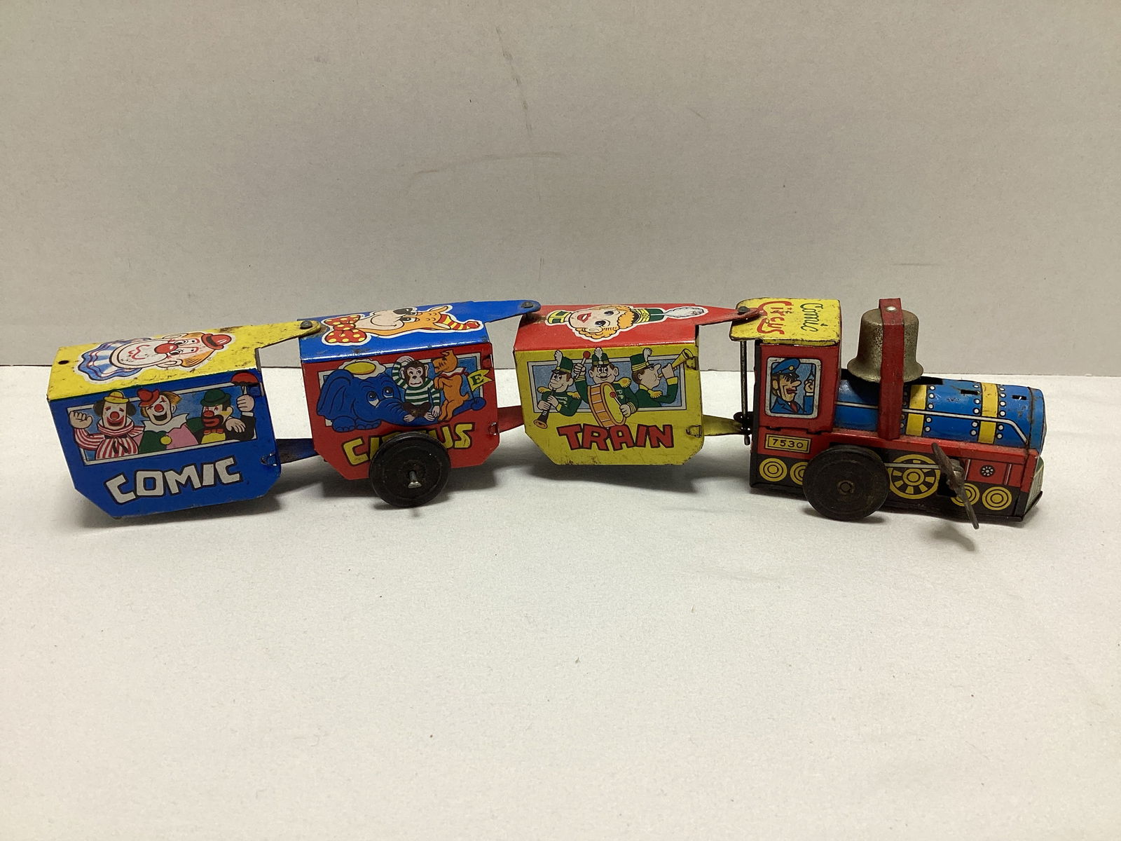 Two Wind-Up Tin and Plastic Trains - 2