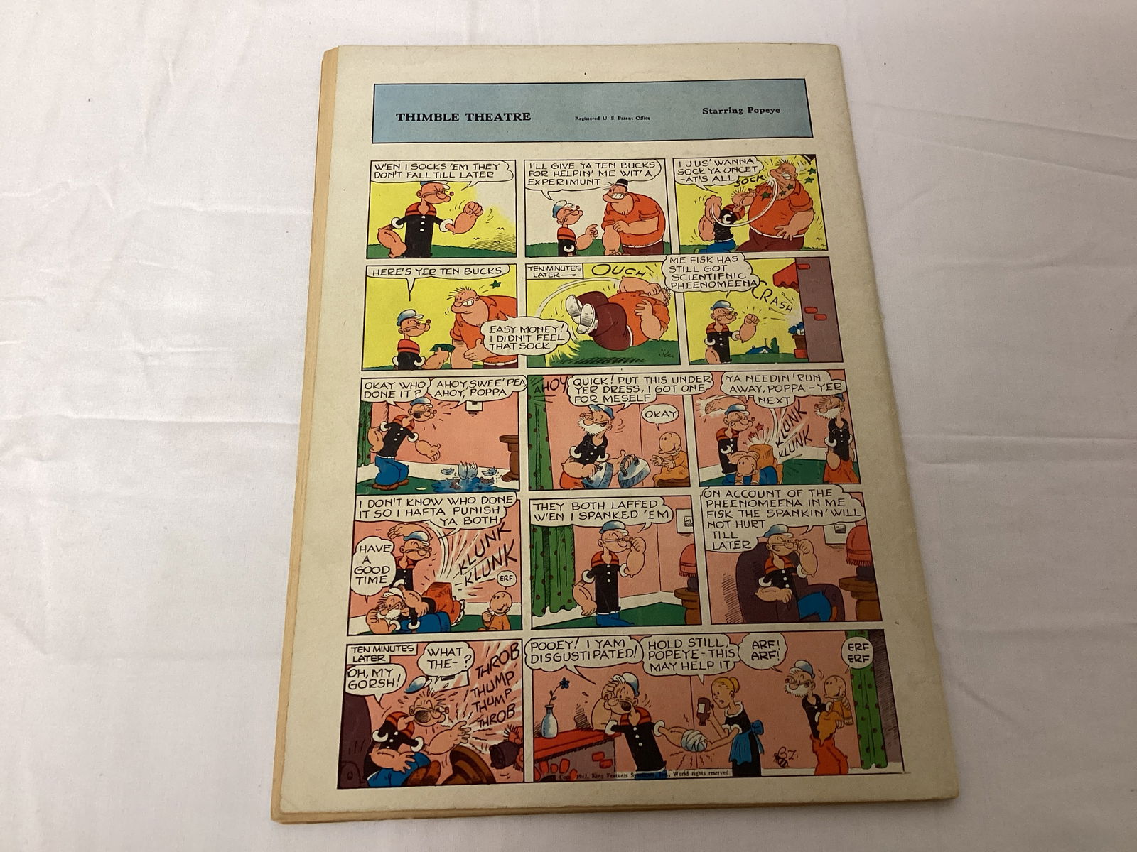Four Color Comics 43 Starring Popeye Dell Comic Book - 8