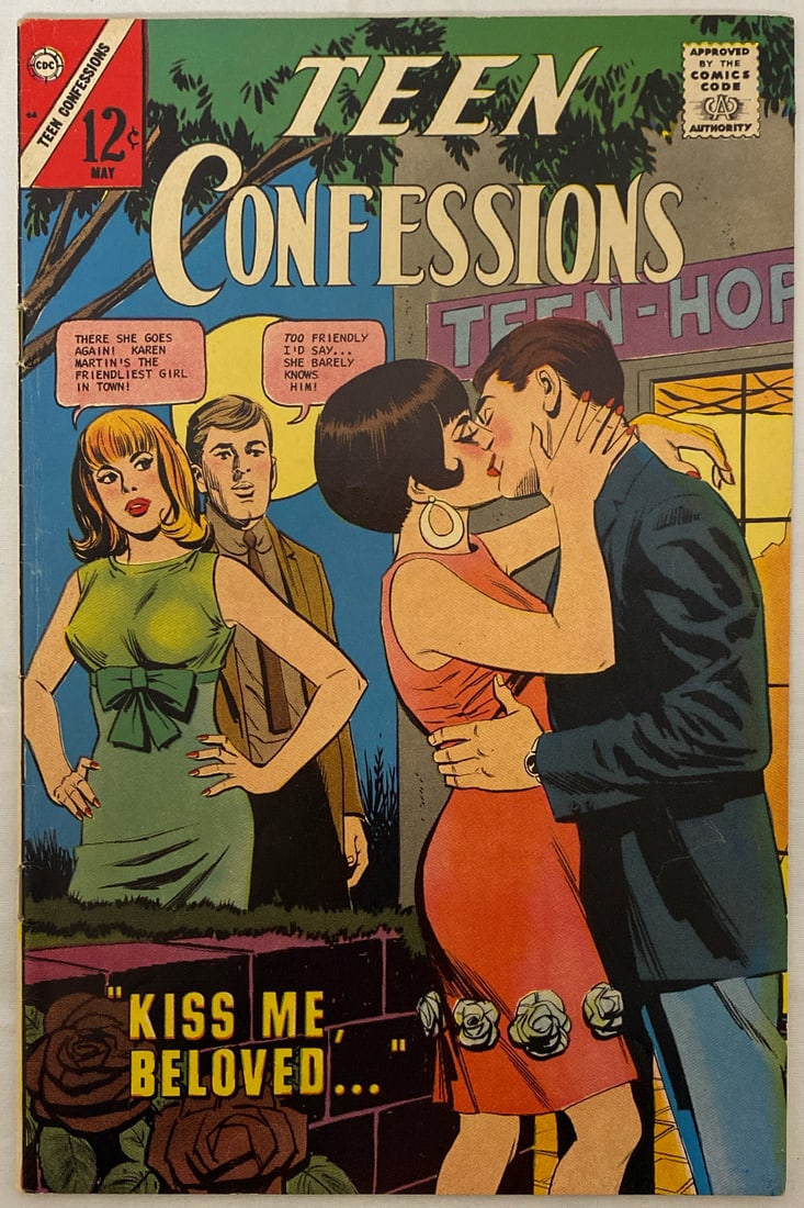 Teen Confessions 44 Charlton Comic Book: 1967, Please preview and see all photos for condition
