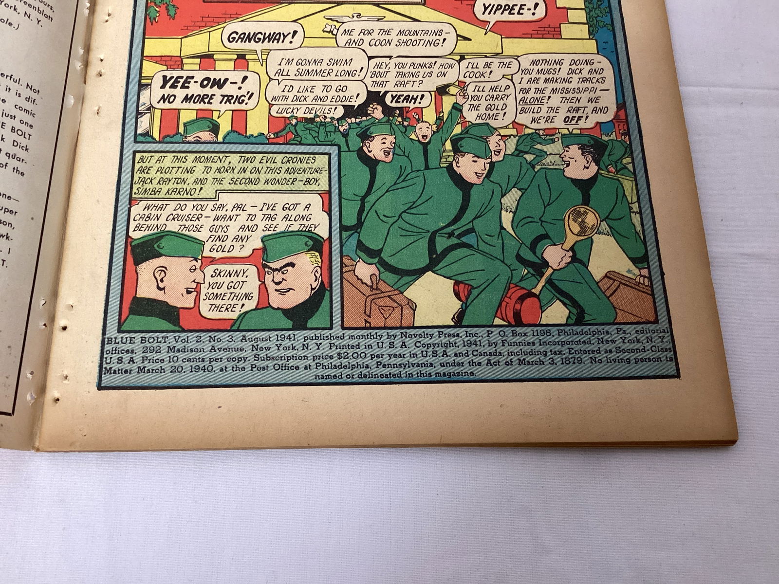 Blue Bolt Vol. 2 Issue 3 Dick Cole Comic Book - 7