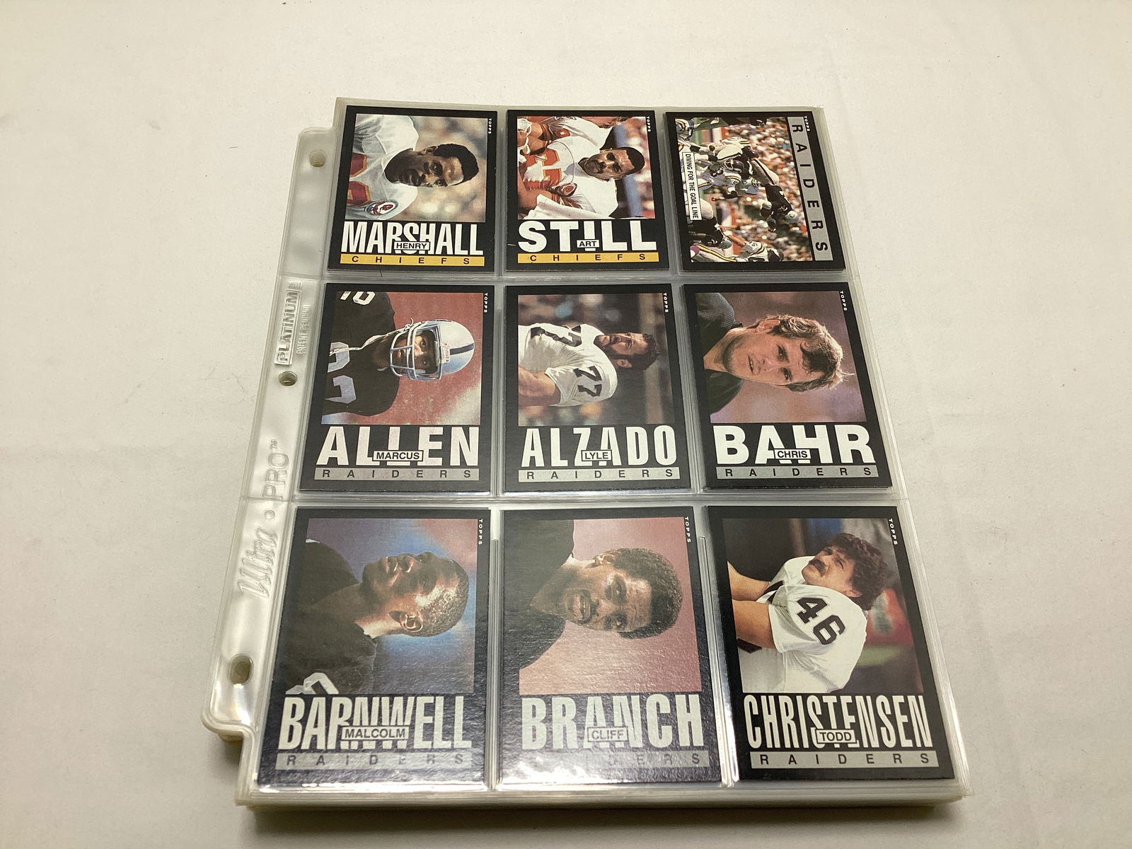 1985 Topps NFL Football Cards in Binder Pages - 11