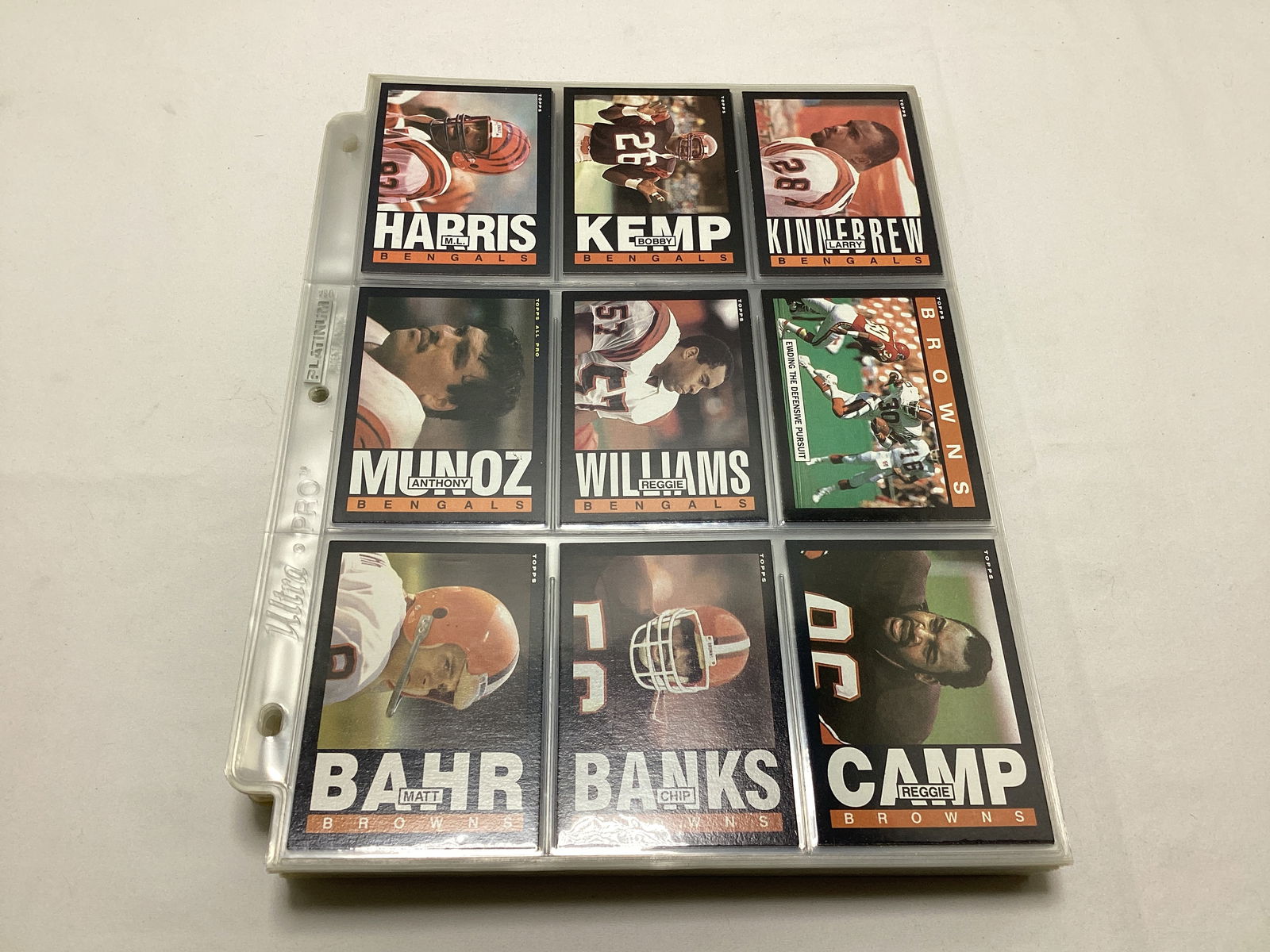 1985 Topps NFL Football Cards in Binder Pages - 4